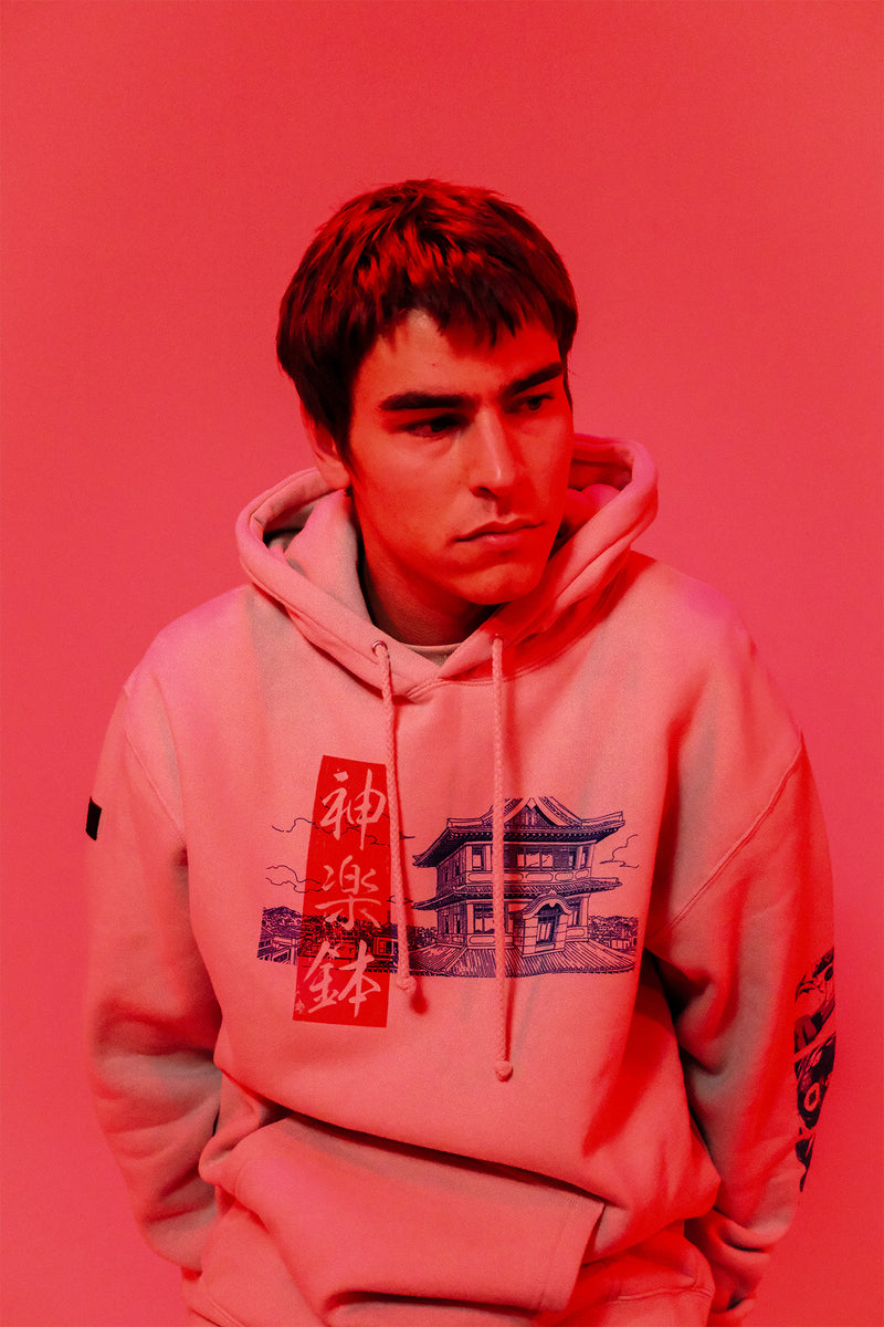 【BAON】Nekori Cotton Stadium Jumper THUNDERCAT HOODIE - BABY PINK | Prospective Flow | Japanese