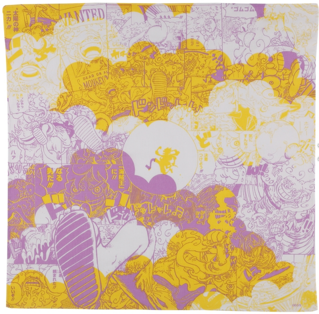 ONE PIECE All-Over-Pattern Handkerchief (Gear 5 Luffy)