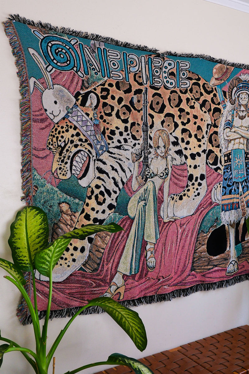 ONE PIECE Classic Jungle Adventures Tapestry Blanket - Multi