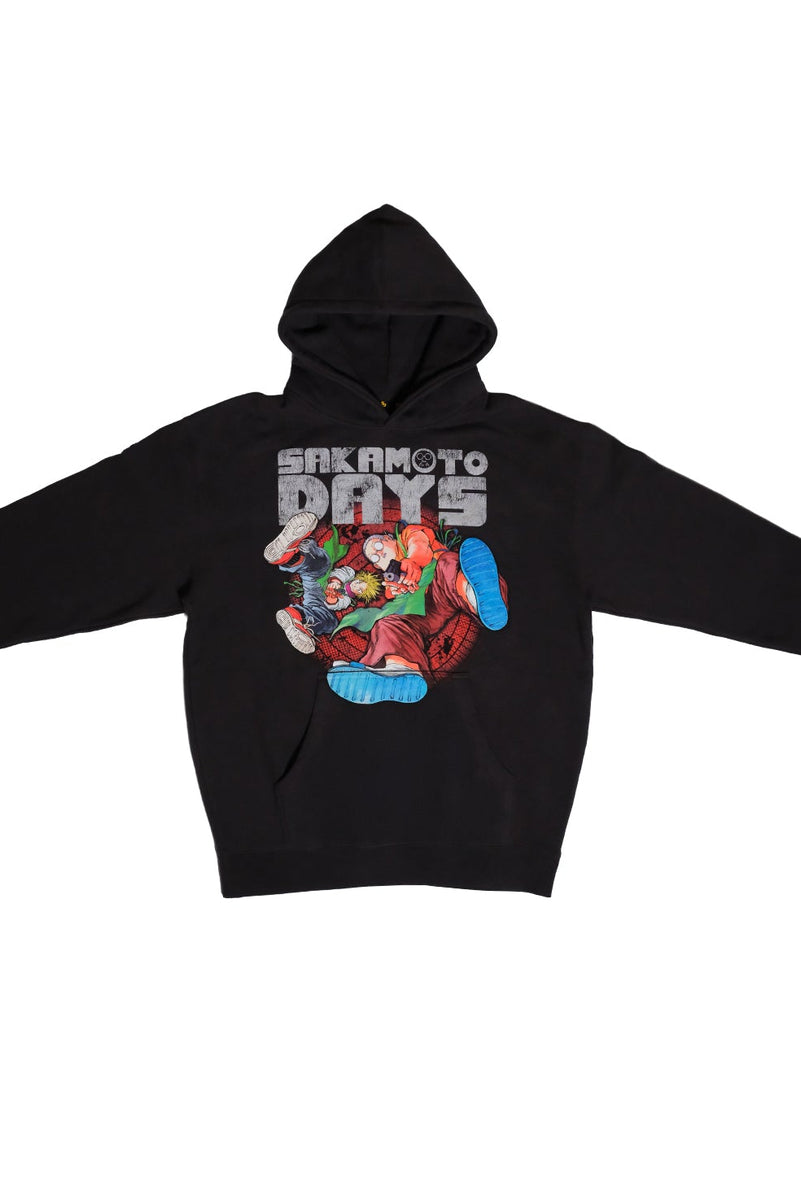 Sakamoto Days Jumbo Print Pullover Hoodie - Bristol Black – Shonen