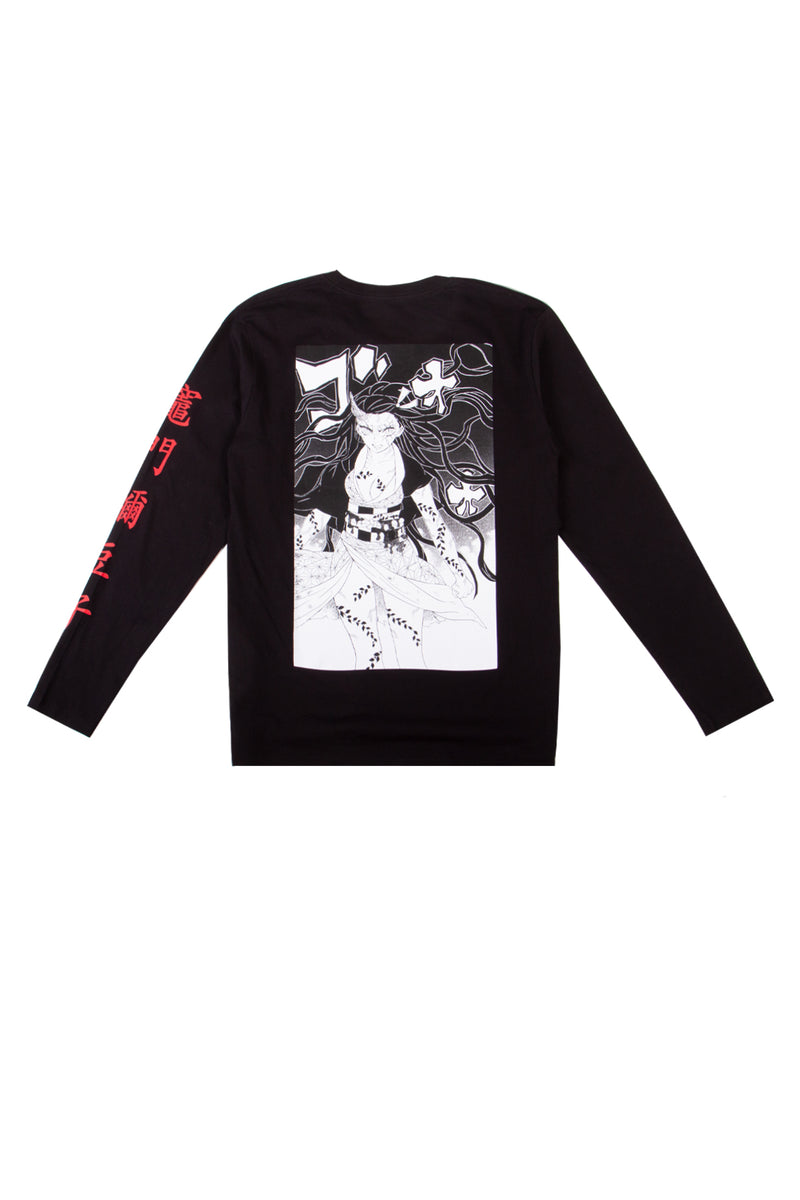 Demon Slayer: Kimetsu no Yaiba Nezuko Long Sleeve Tee - Black – Shonen Jump  Store