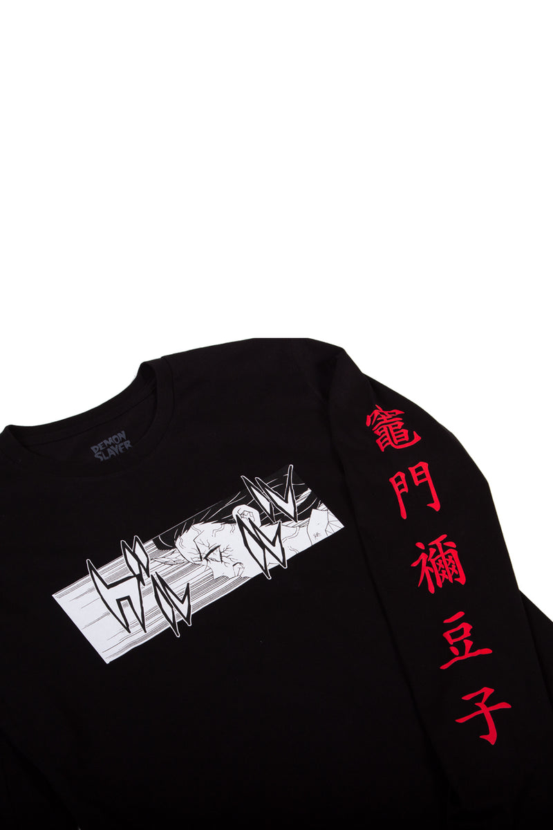 Demon Slayer: Kimetsu no Yaiba Nezuko Long Sleeve Tee - Black – Shonen Jump  Store