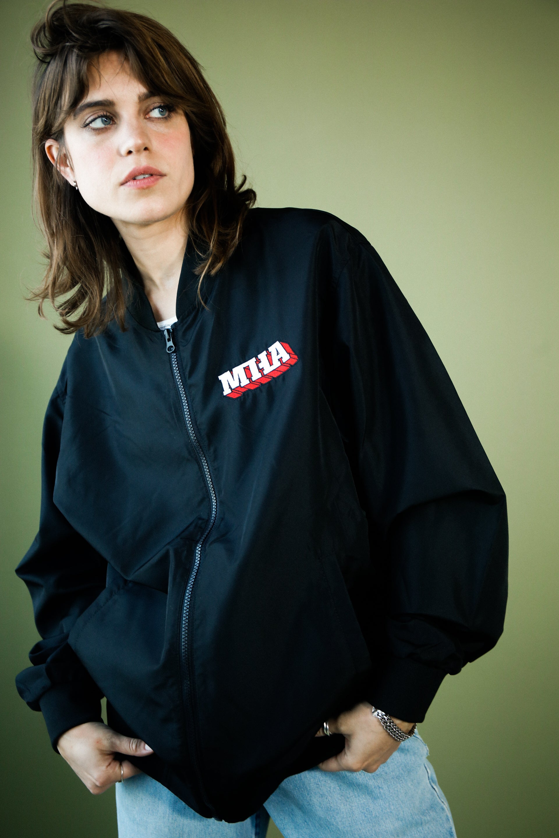 Front. MHA Lightweight Rain Jacket - Black