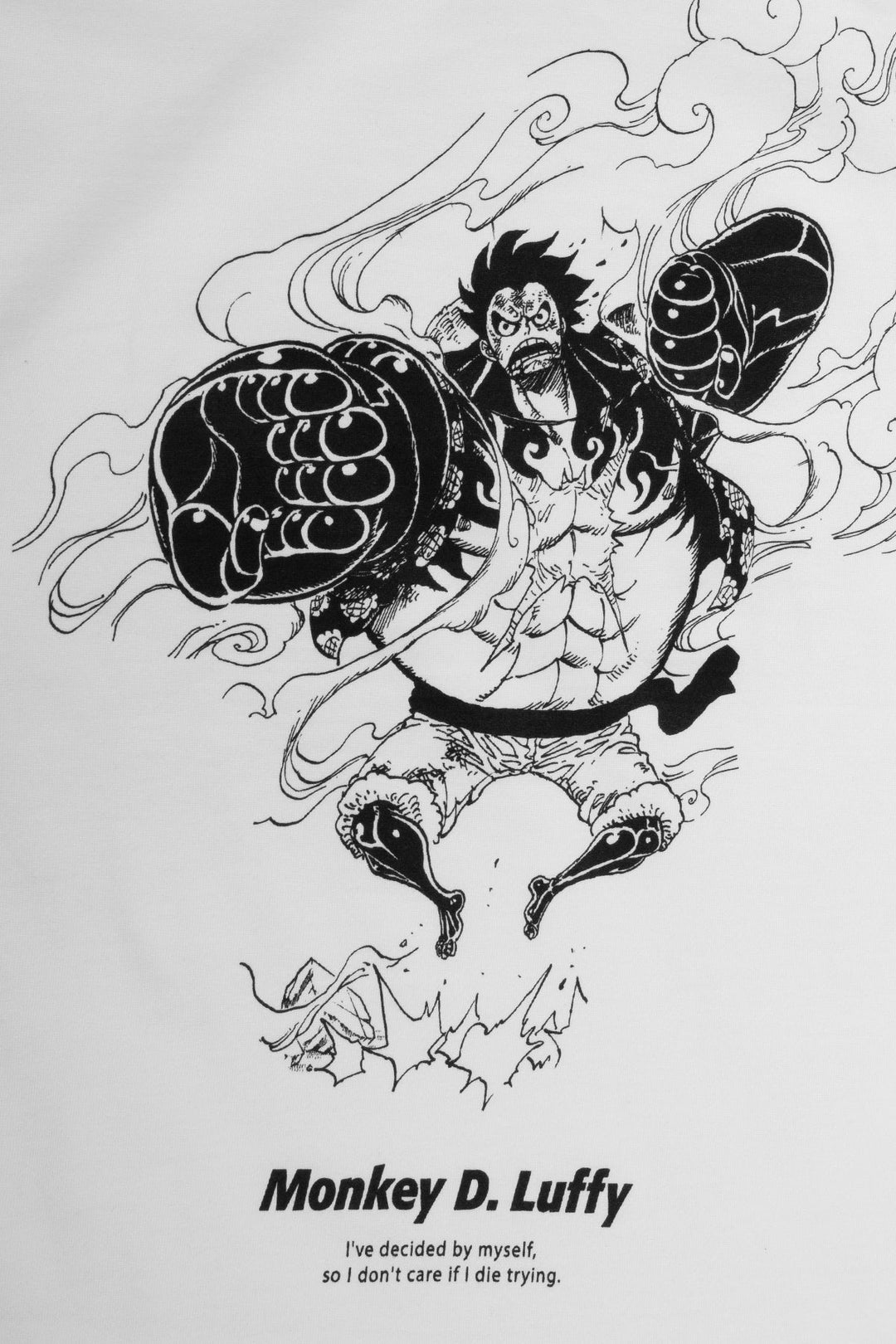 One Piece Luffy Gear 4 Tee - White