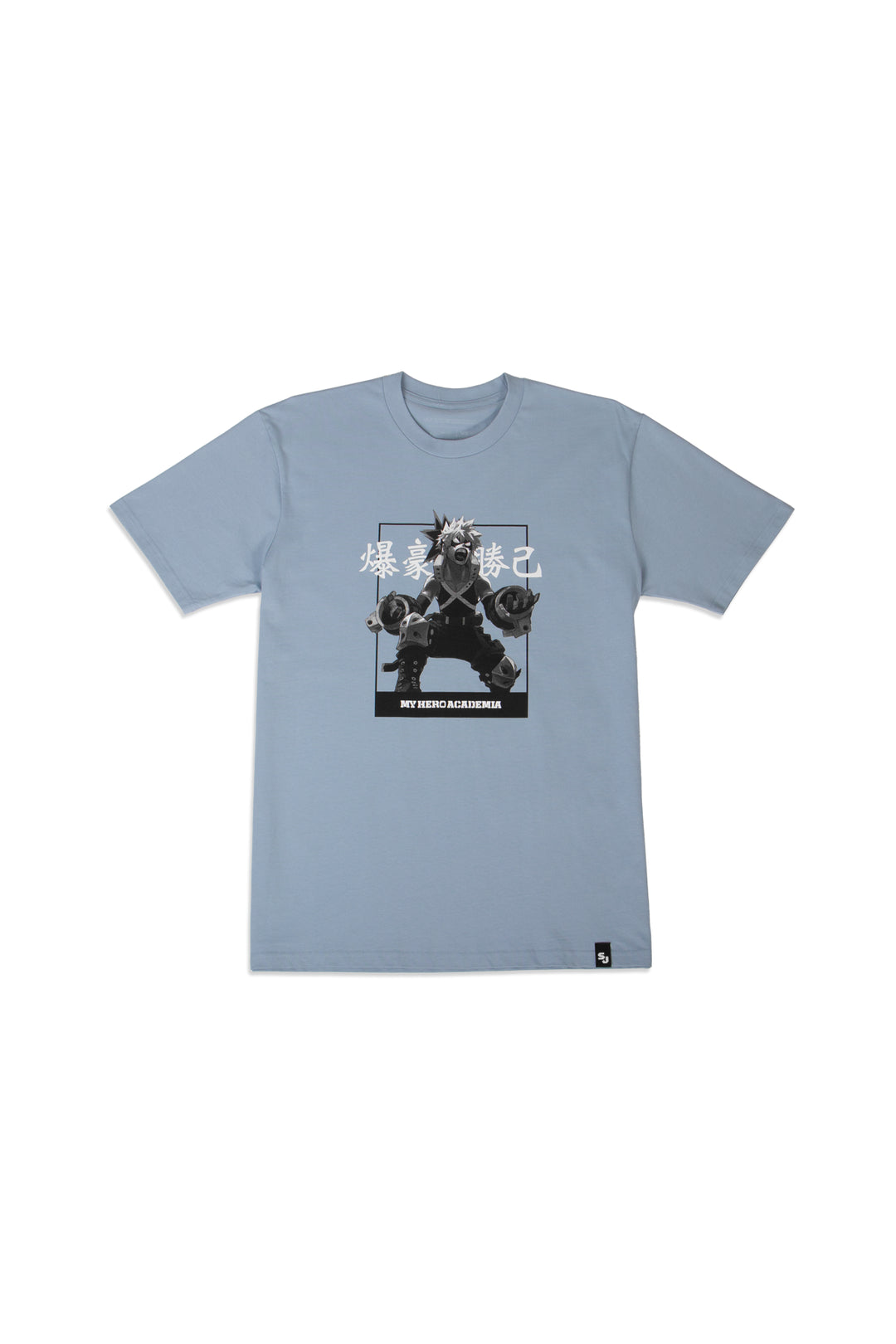 Front. My Hero Academia Bakugo Tee / Tshirt - Pale Blue