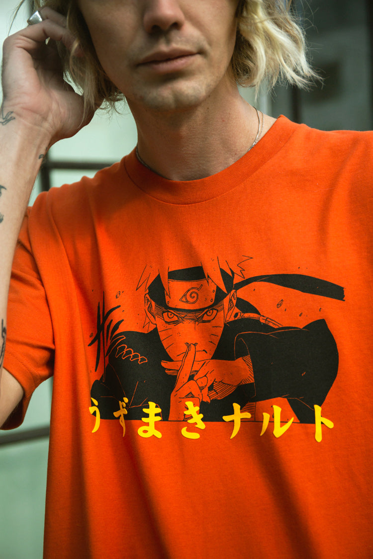 Naruto Jutsu Pose Tee - Orange