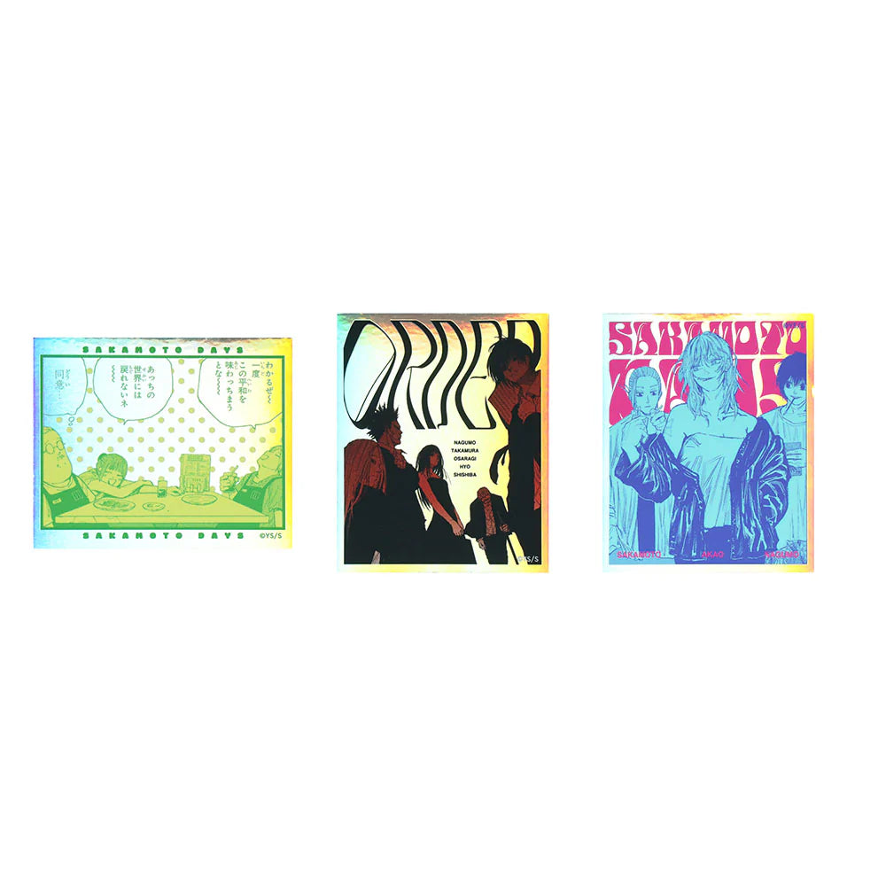 SAKAMOTO DAYS Aurora Sticker Set of 3 [Sakamoto & Shin & Lu / ORDER / Sakamoto & Akao & Nagumo]