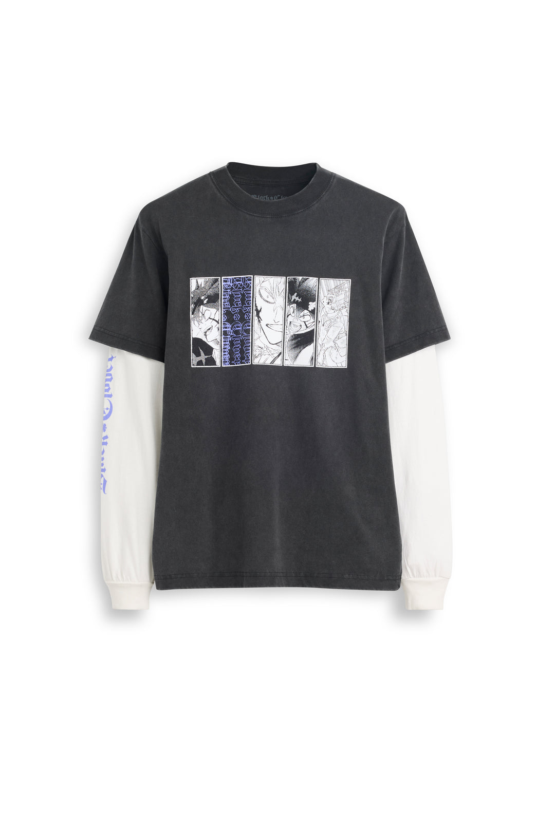 Black Clover Title 2-Fer Tee - Black / White