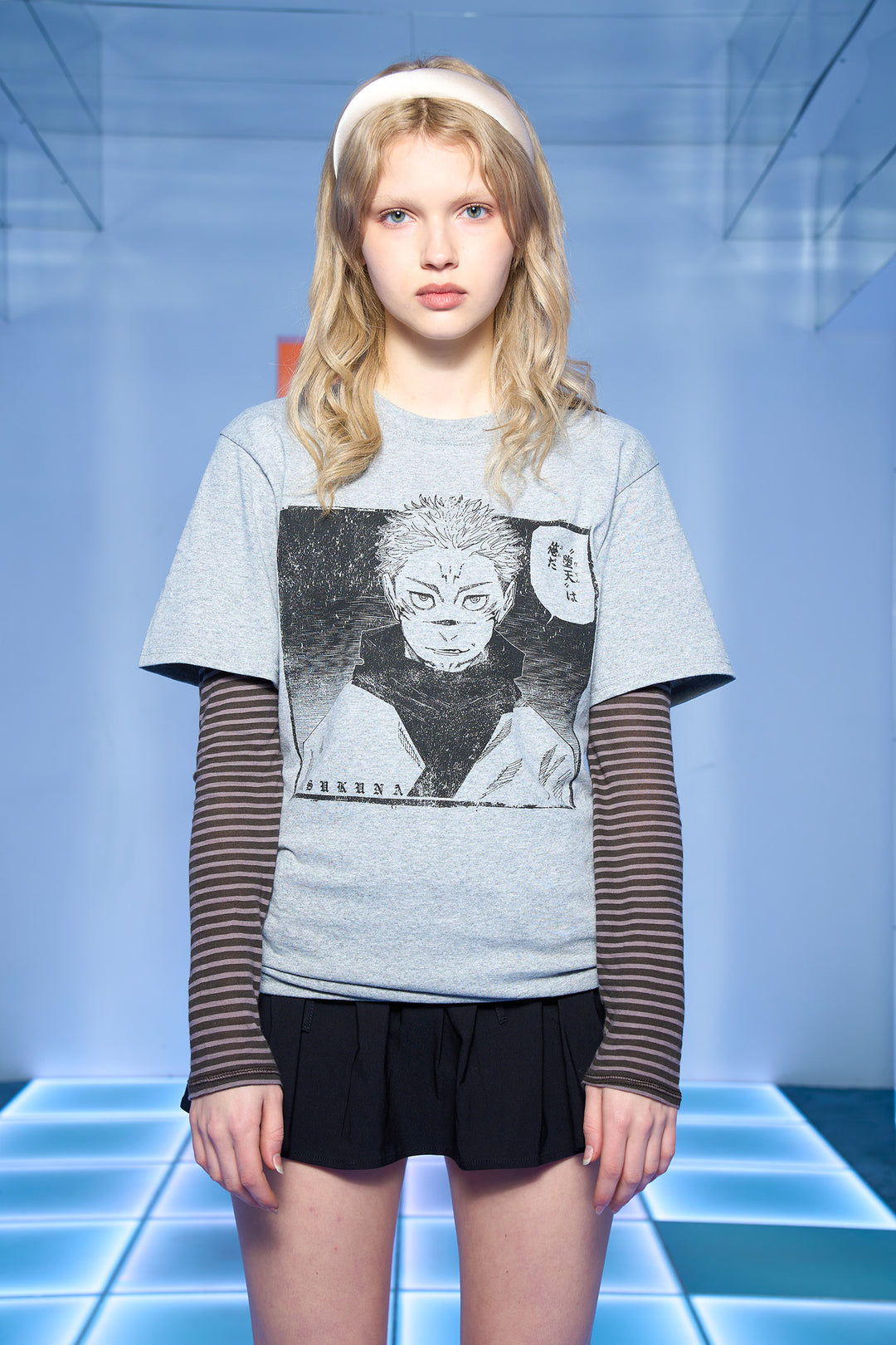 Sukuna Arrives Tee - Athletic Grey