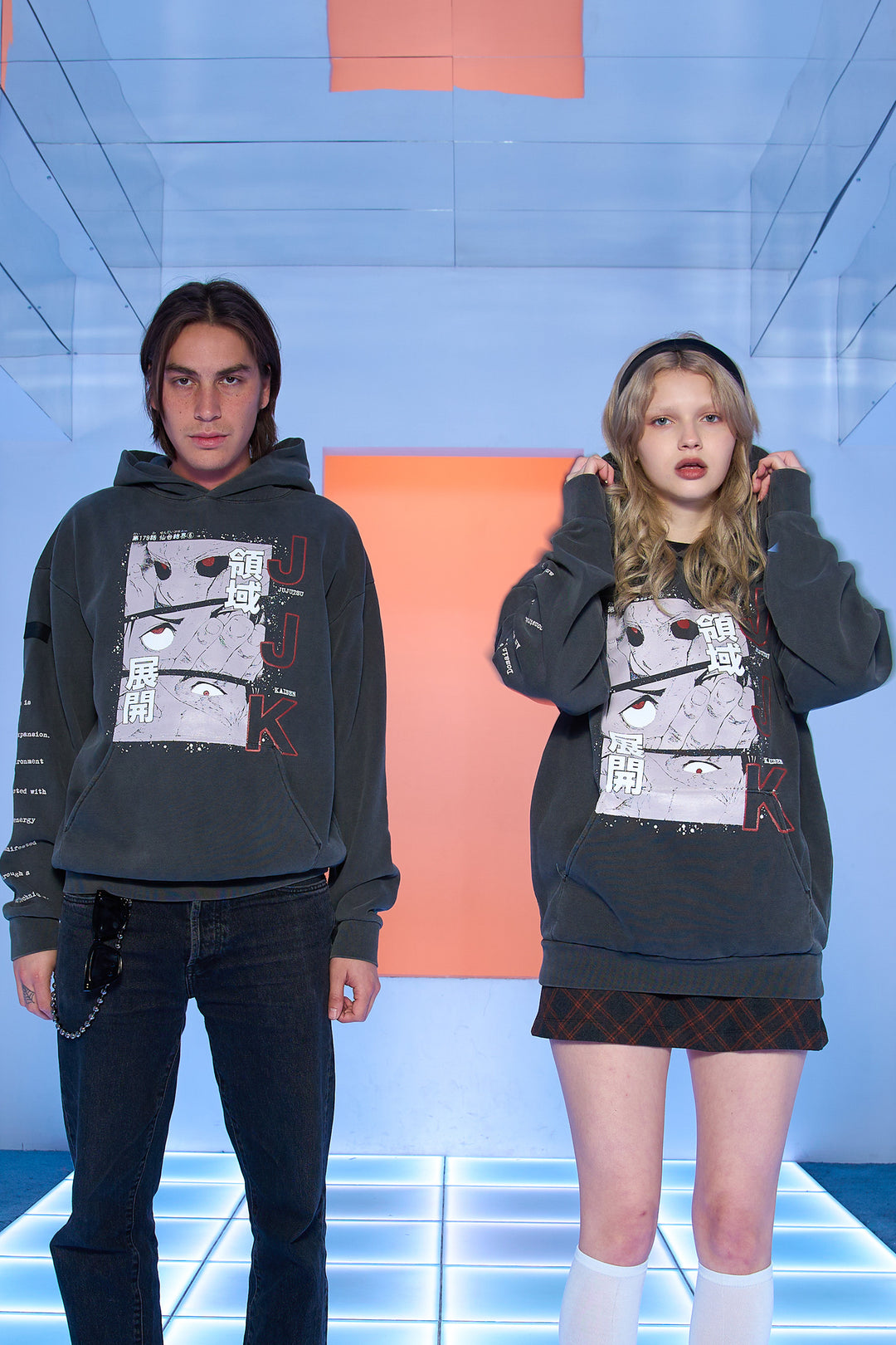 Jujutsu Kaisen Curses Pullover Hoodie - Potassium Black