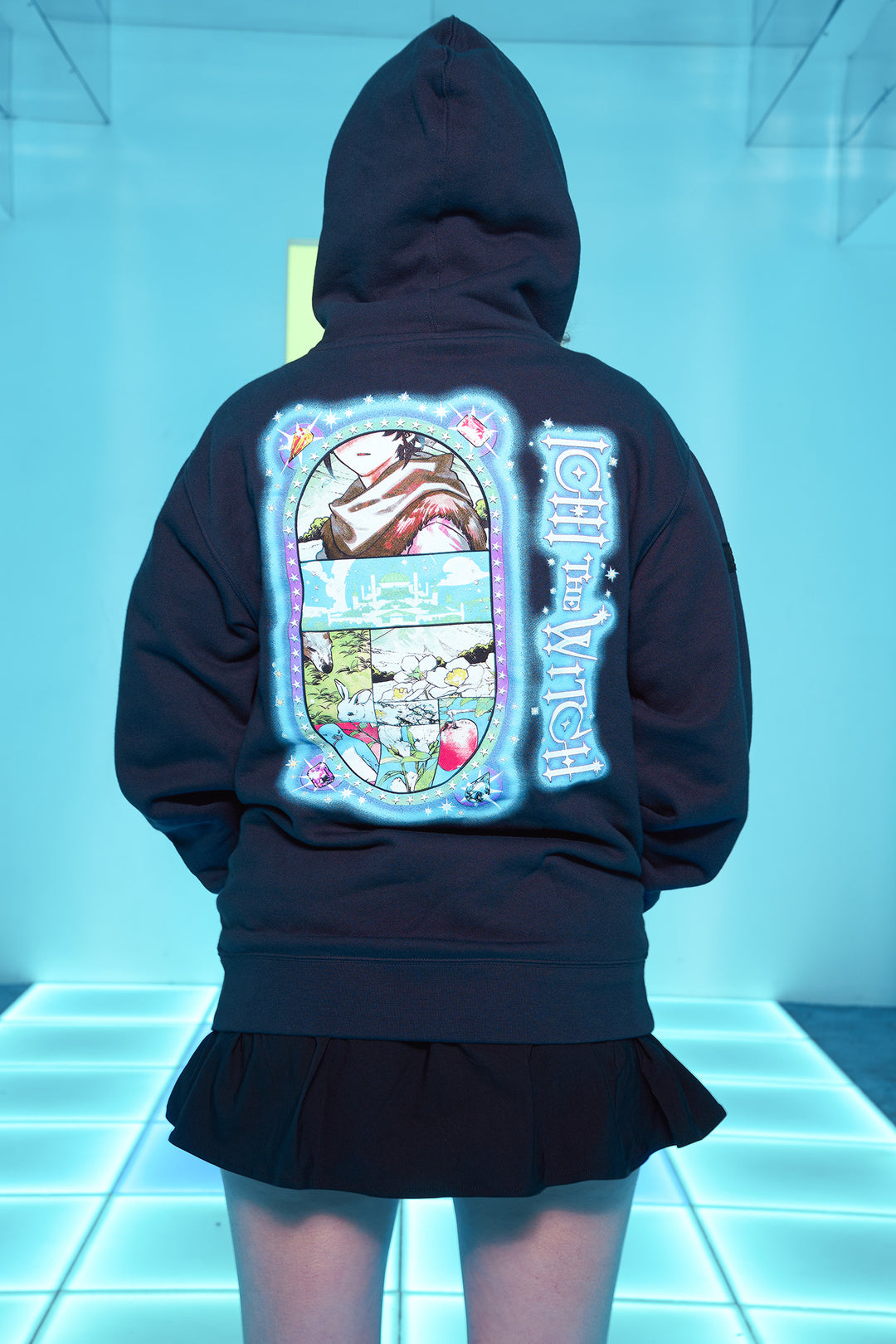 Ichi the Witch Storybook Pullover Hoodie - Navy