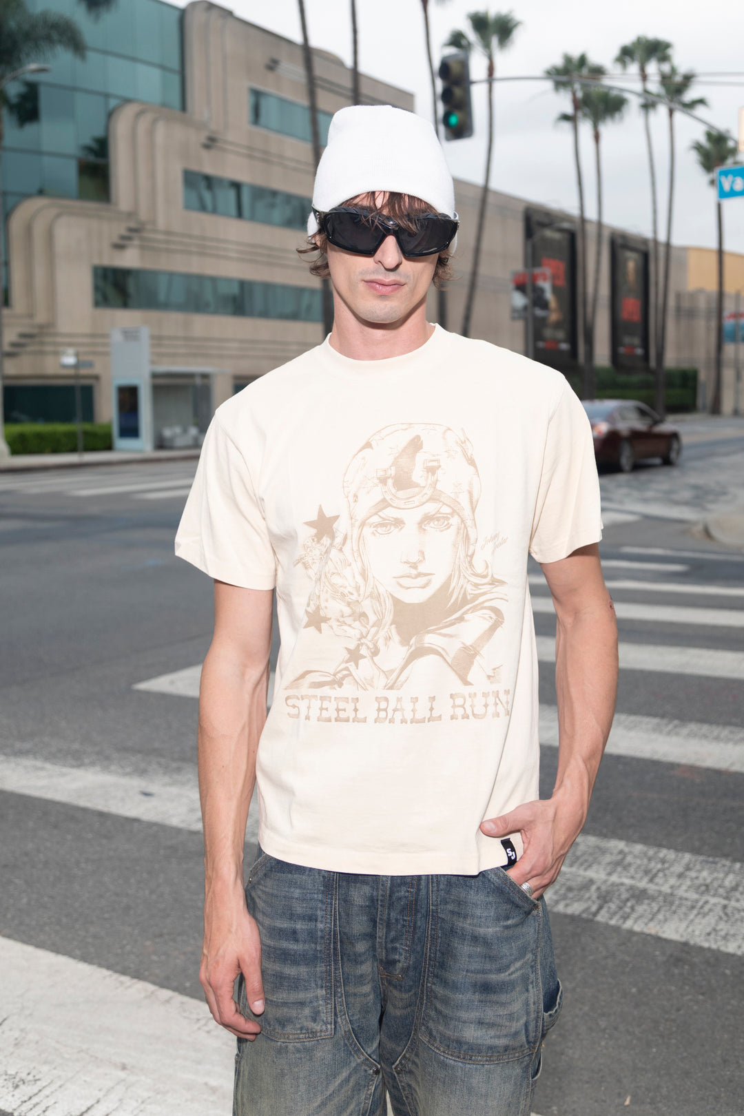 Steel Ball Run Johnny Joestar Tee - Off White
