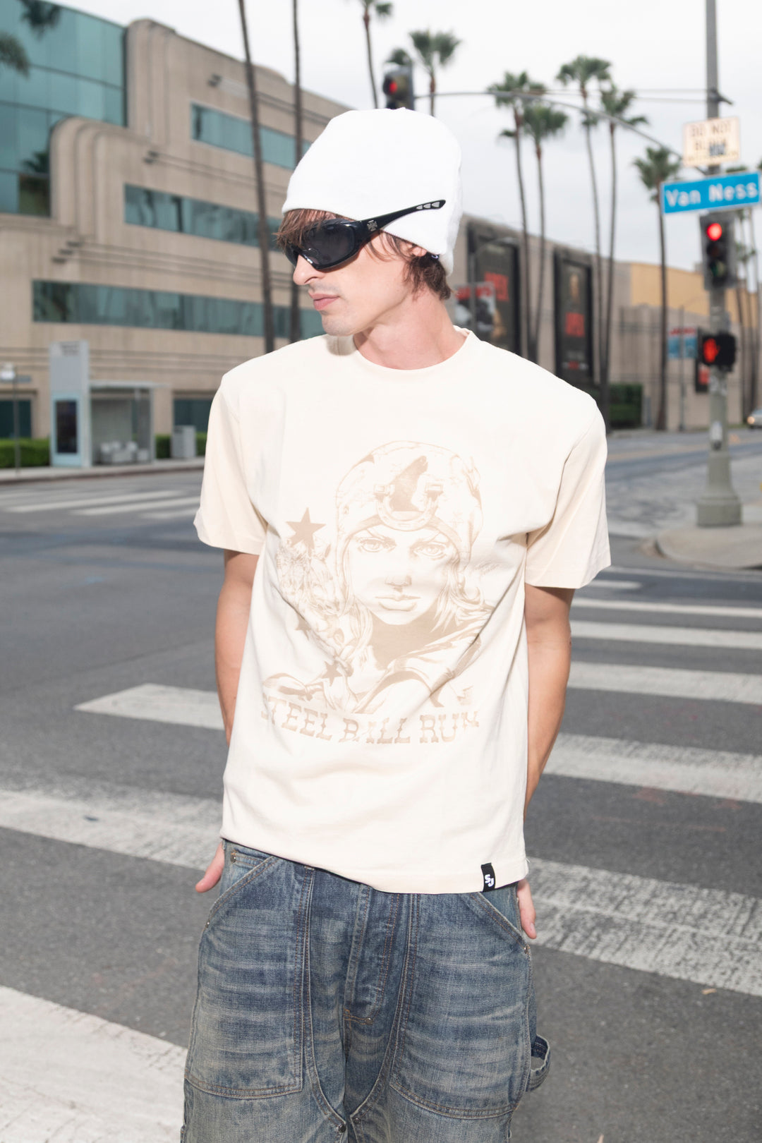 Steel Ball Run Johnny Joestar Tee - Off White