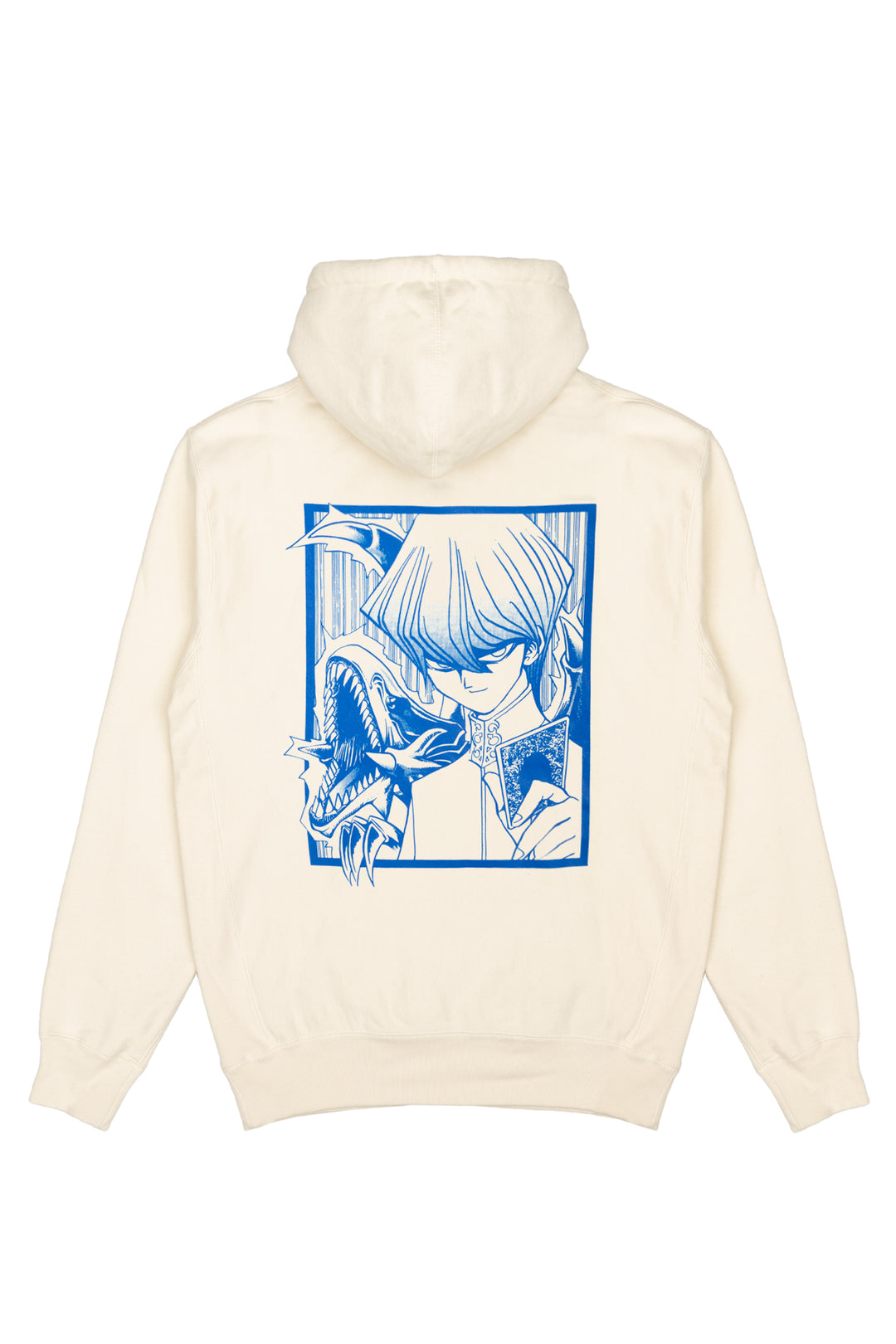 Yu-Gi-Oh! Blue Eyes White Dragon Hoodie - Ecru Shonen Jump Store Yu-Gi-Oh! Blue Eyes White Dragon Hoodie - Ecru Shonen Jump Store