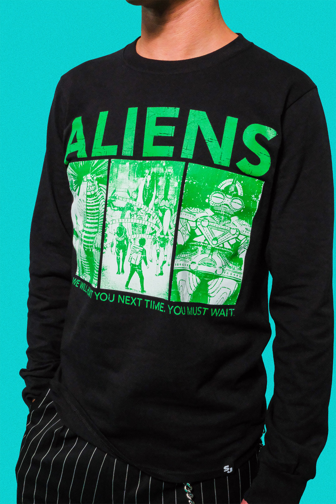 DDD Alien Invasion LS Tee - Black