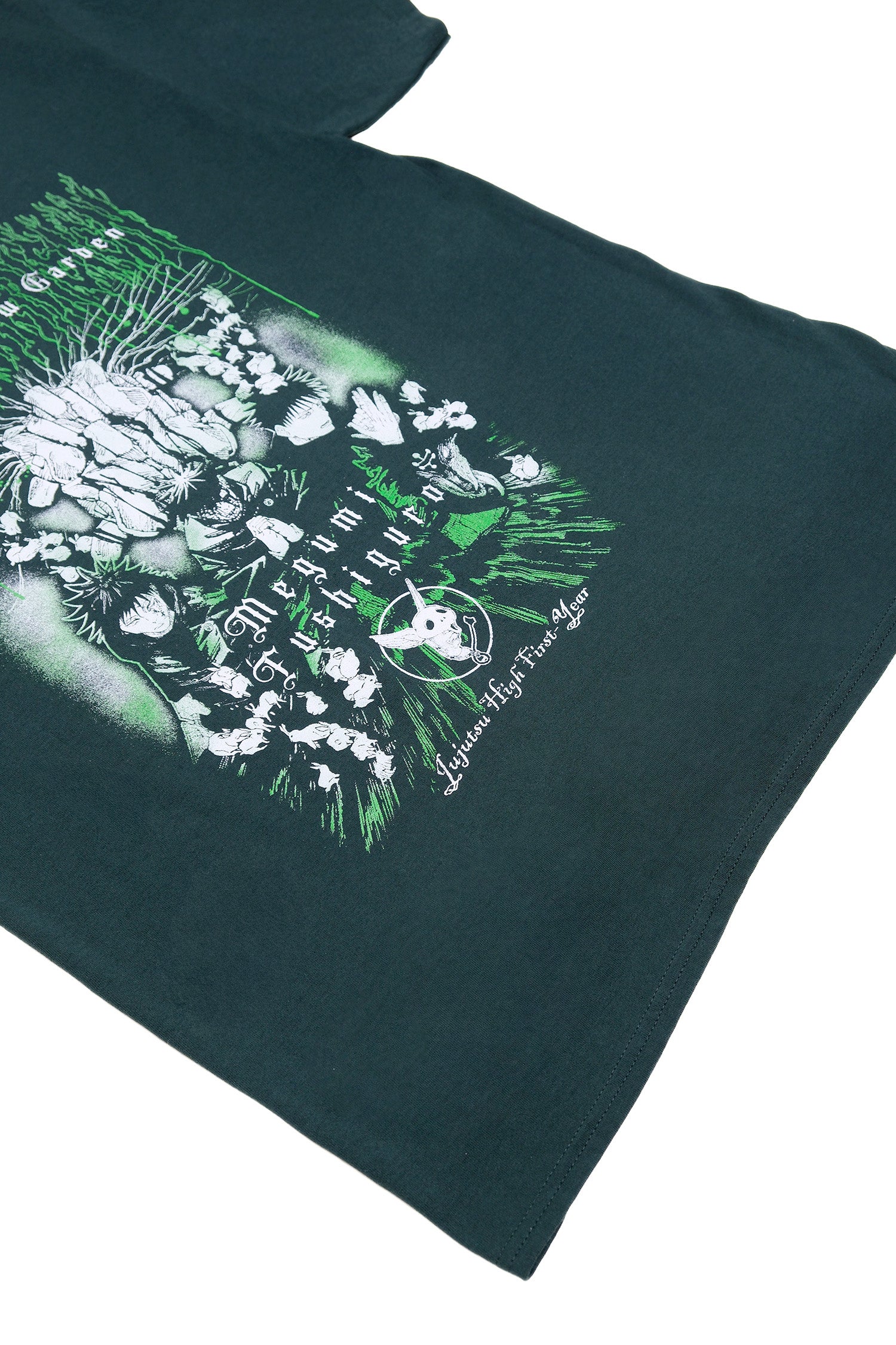 Megumi Fushiguro Mirrored Tee - Dark Green – Shonen Jump Store