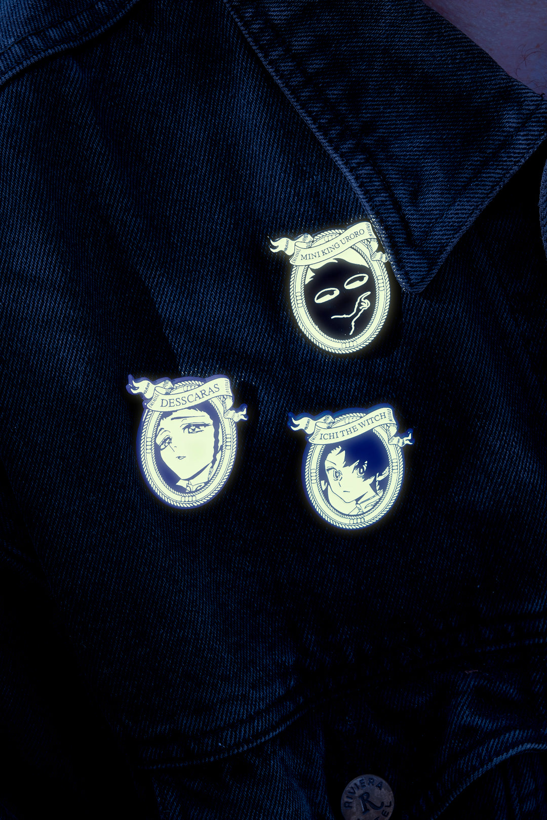 Ichi the Witch Glow-in-the-Dark Enamel Pin Set