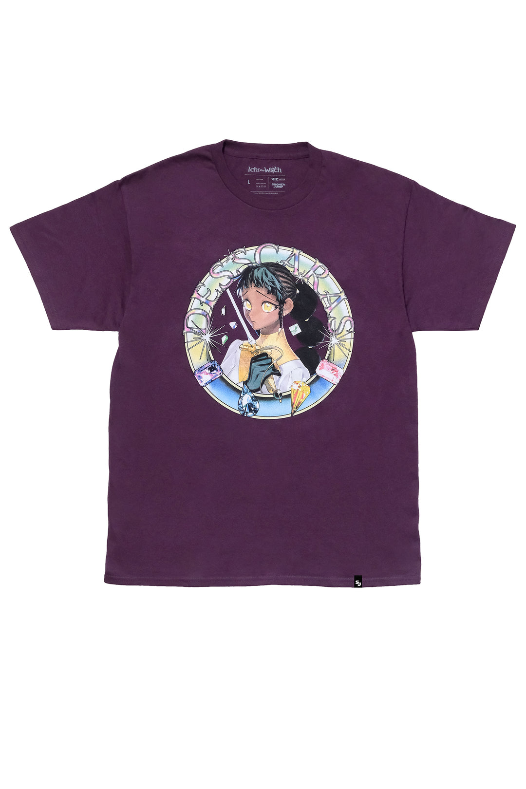 Desscaras Bright Gems Tee - Eggplant