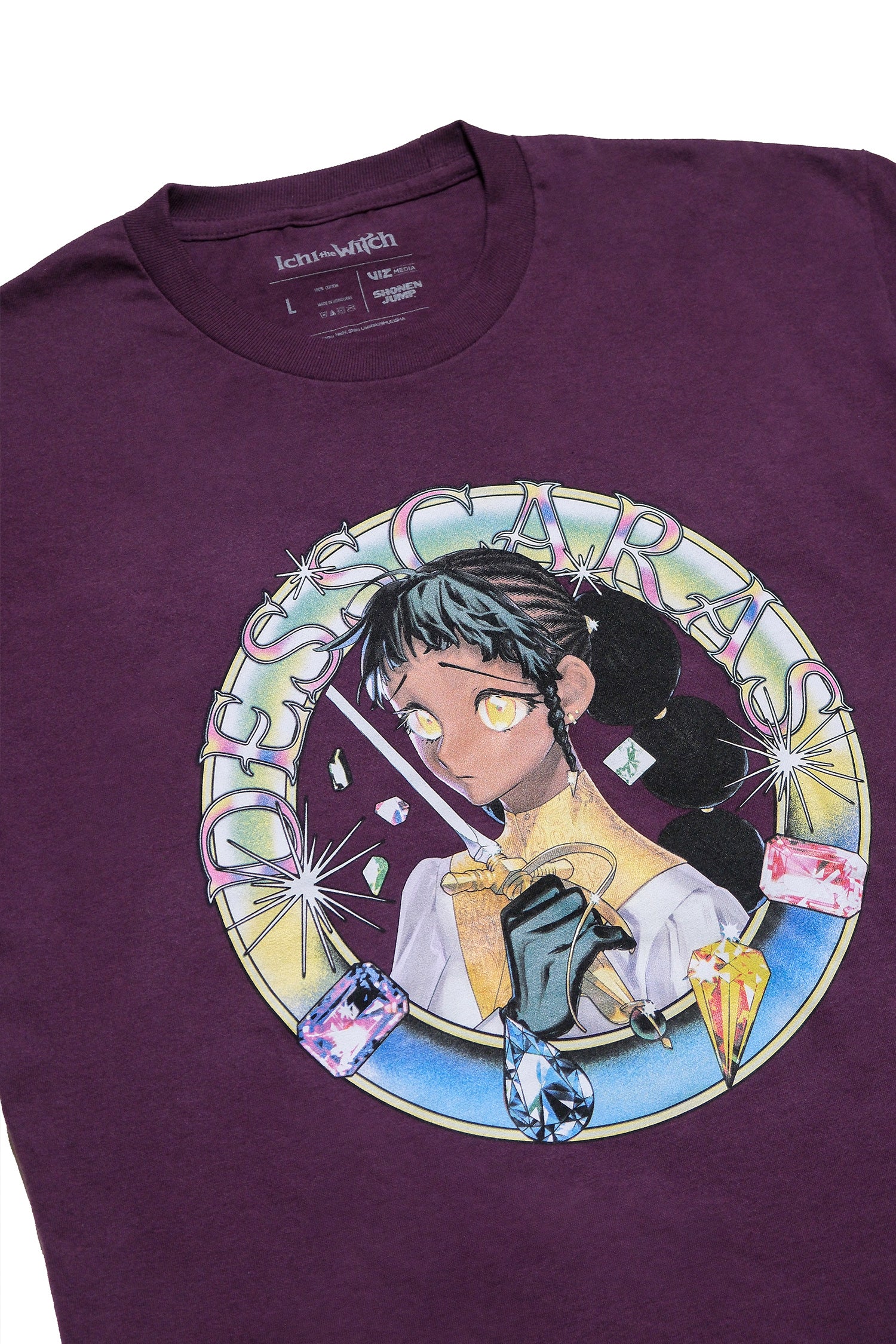 Ichi the Witch Desscaras Bright Gems Tee - Eggplant – Shonen Jump