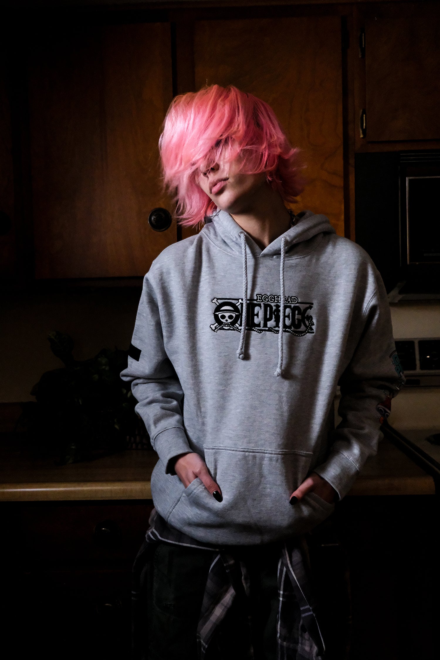 One Piece Egghead Adventures Pullover Hoodie - Grey Heather