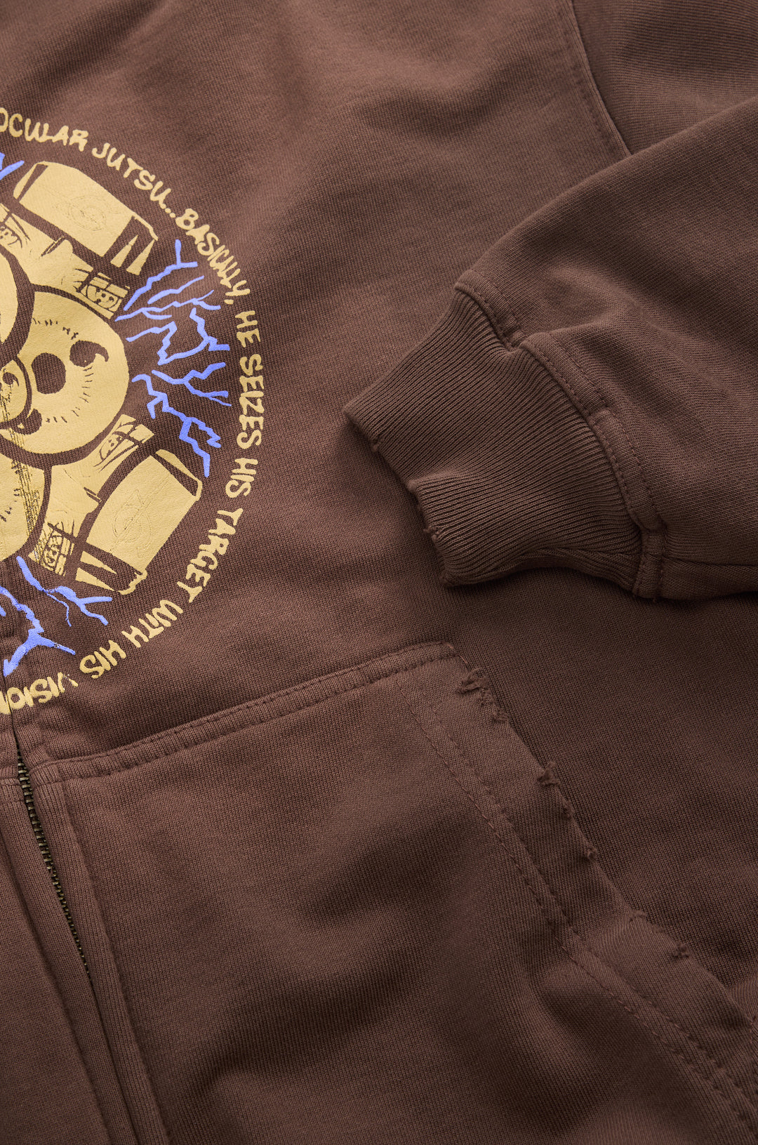 Naruto Itachi Zip Up Hoodie - Brown