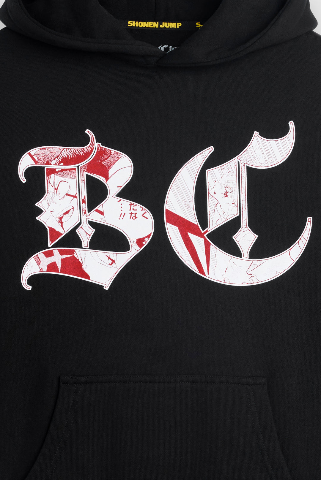 Black Clover Logo Inlay Pullover Hoodie - Black