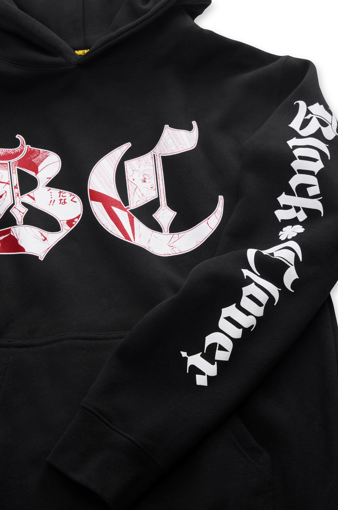 Black Clover Logo Inlay Pullover Hoodie - Black