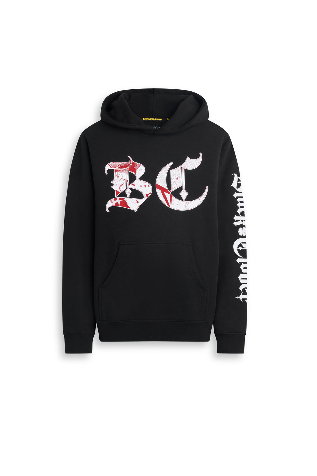 Black Clover Logo Inlay Pullover Hoodie - Black