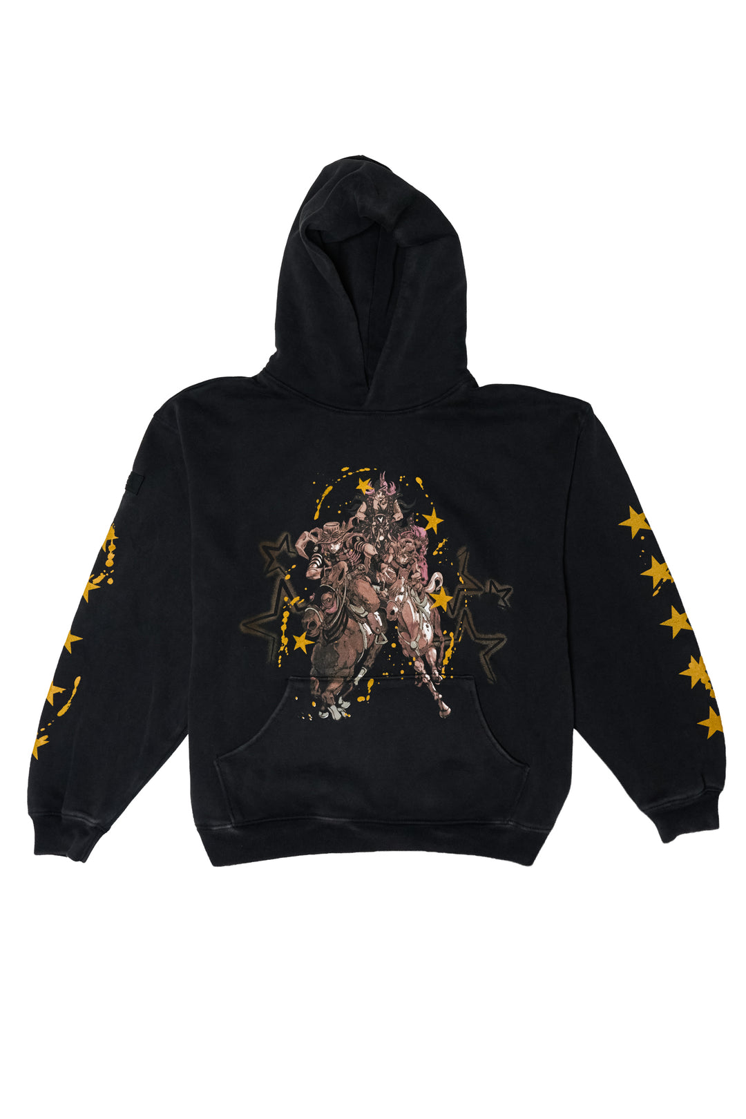 Steel Ball Run Rough Ride Pullover Hoodie - Vintage Black