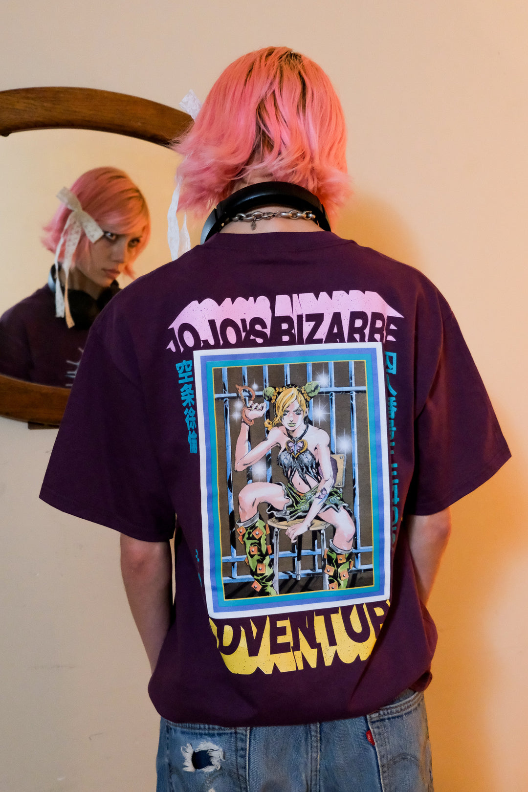 JoJo's Bizarre Adventure: Part 6 Stone Ocean Jolyne Tee - Eggplant