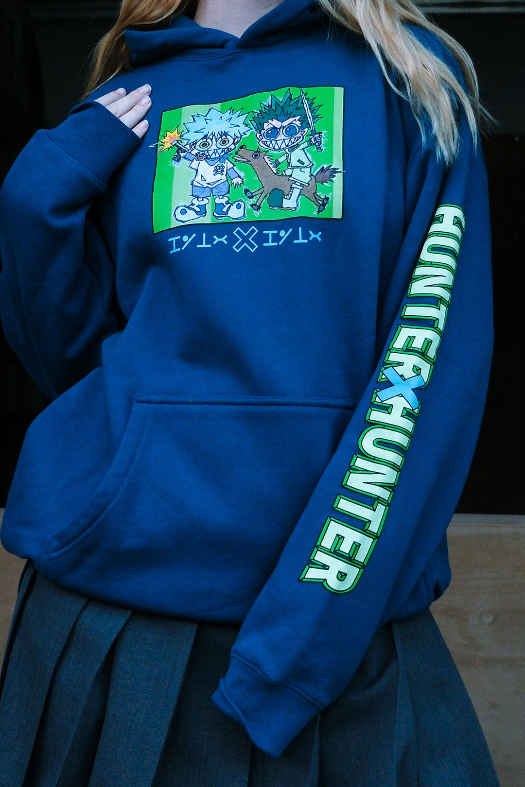 Hunter x Hunter BFFs Pullover Hoodie - Poseidon Blue