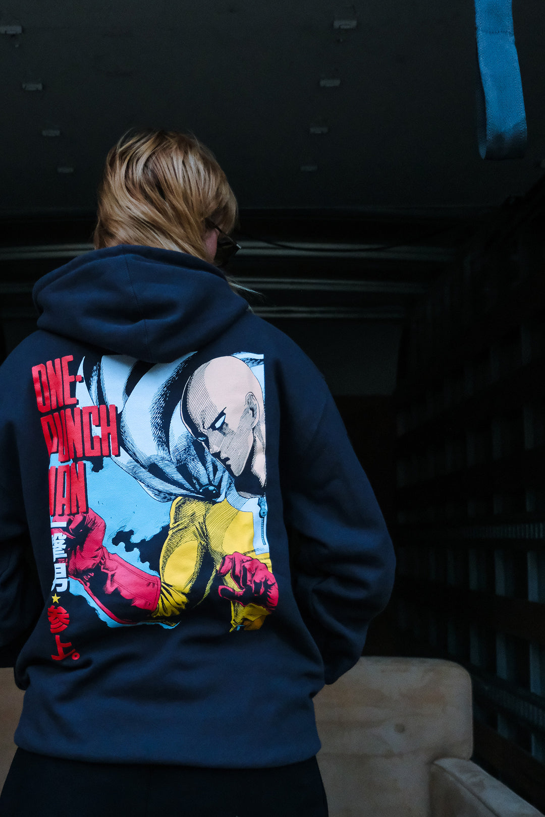 One Punch Man Fitness Club Pullover Hoodie - Asphalt