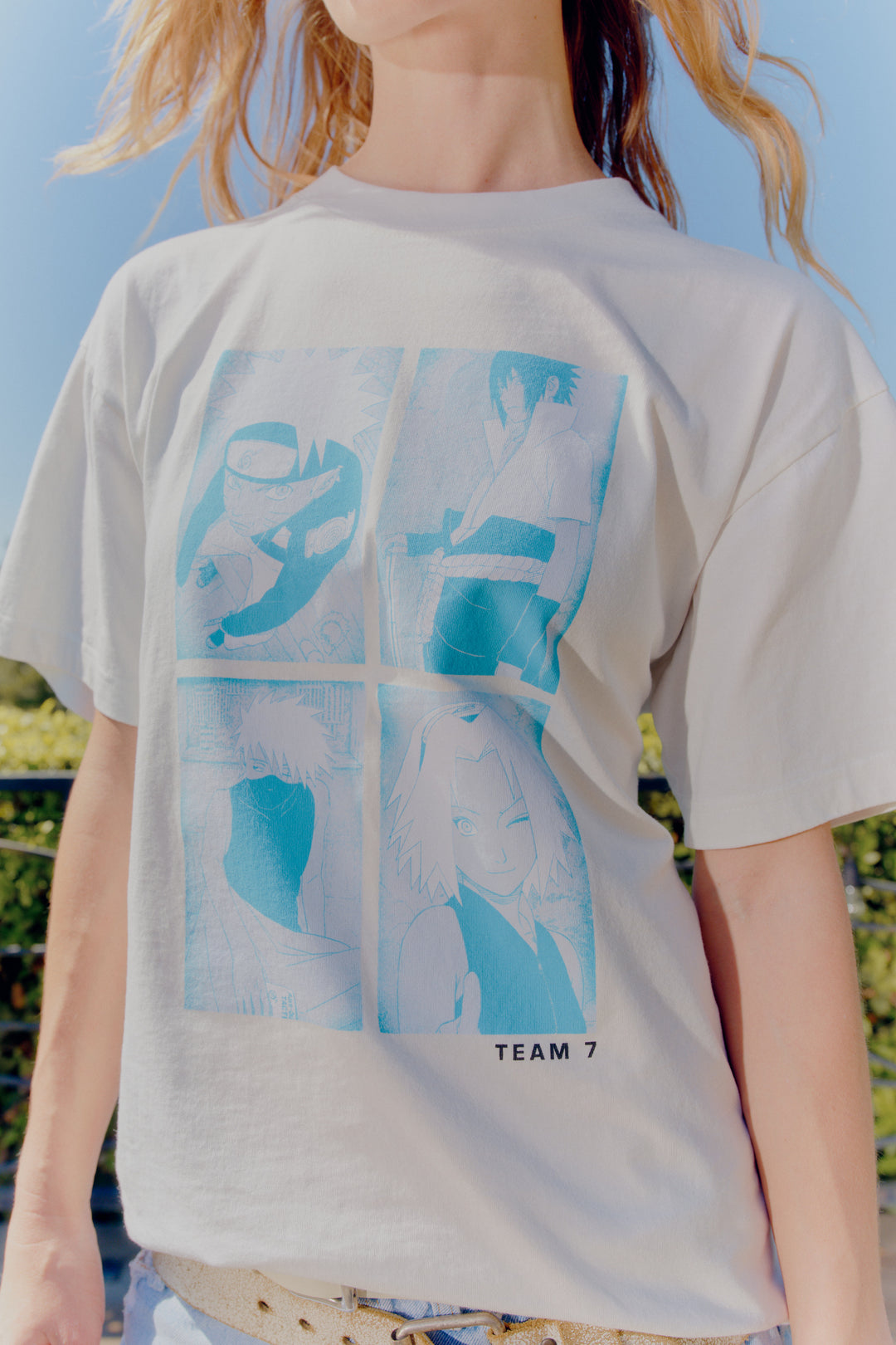 Naruto Team 7 Portraits Tee - White
