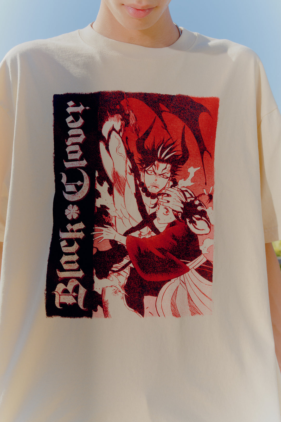 Black Clover Yami Savior Tee - Off-White