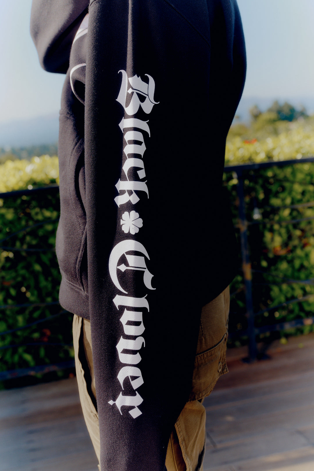 Black Clover Logo Inlay Pullover Hoodie - Black