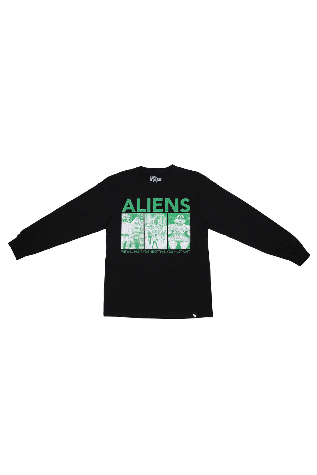 DDD Alien Invasion LS Tee - Black