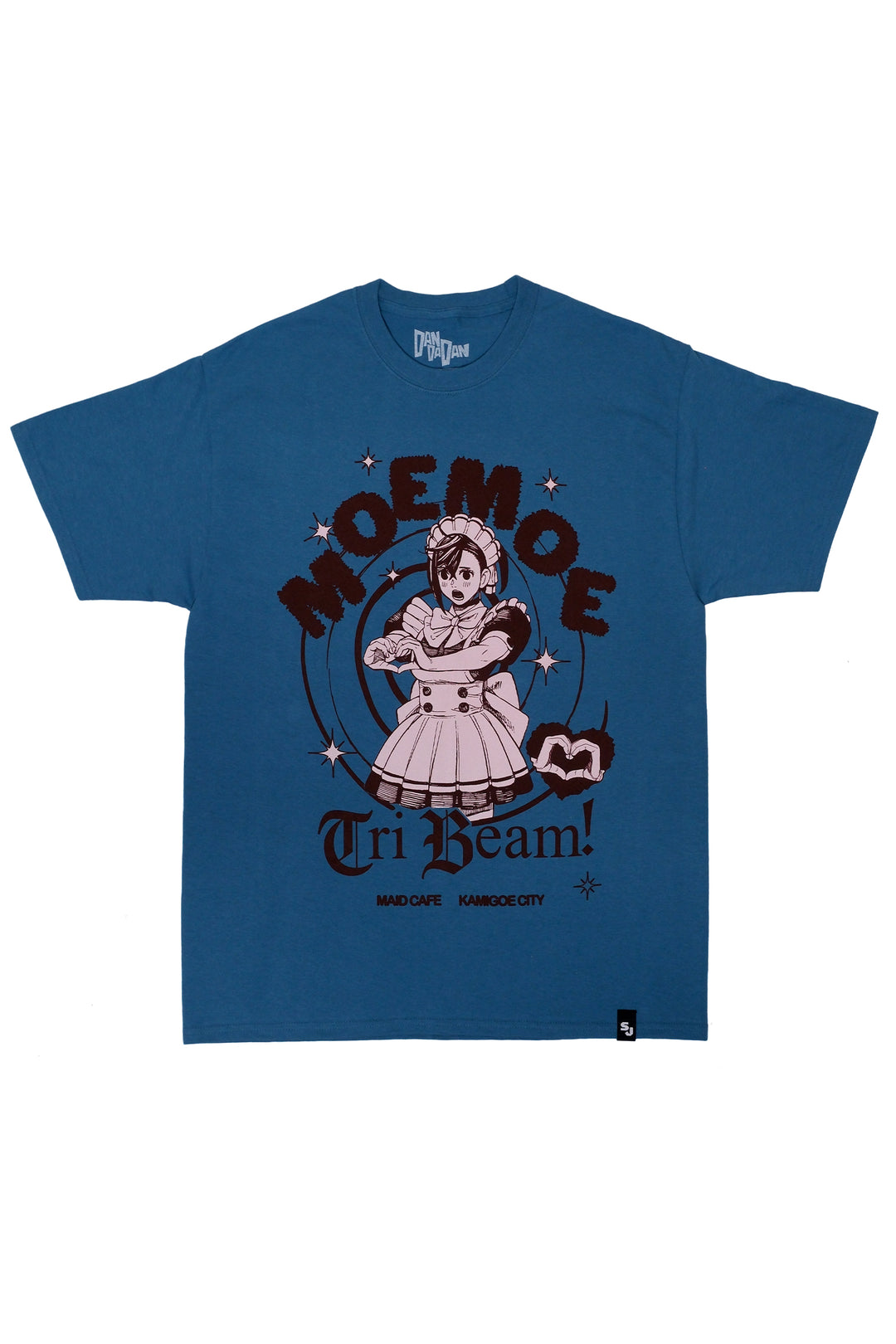MoeMoe Tri Beam Tee - Carolina Blue