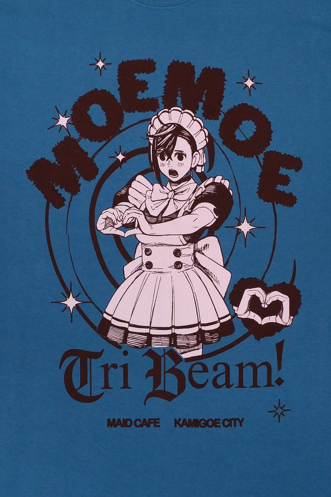 MoeMoe Tri Beam Tee - Carolina Blue