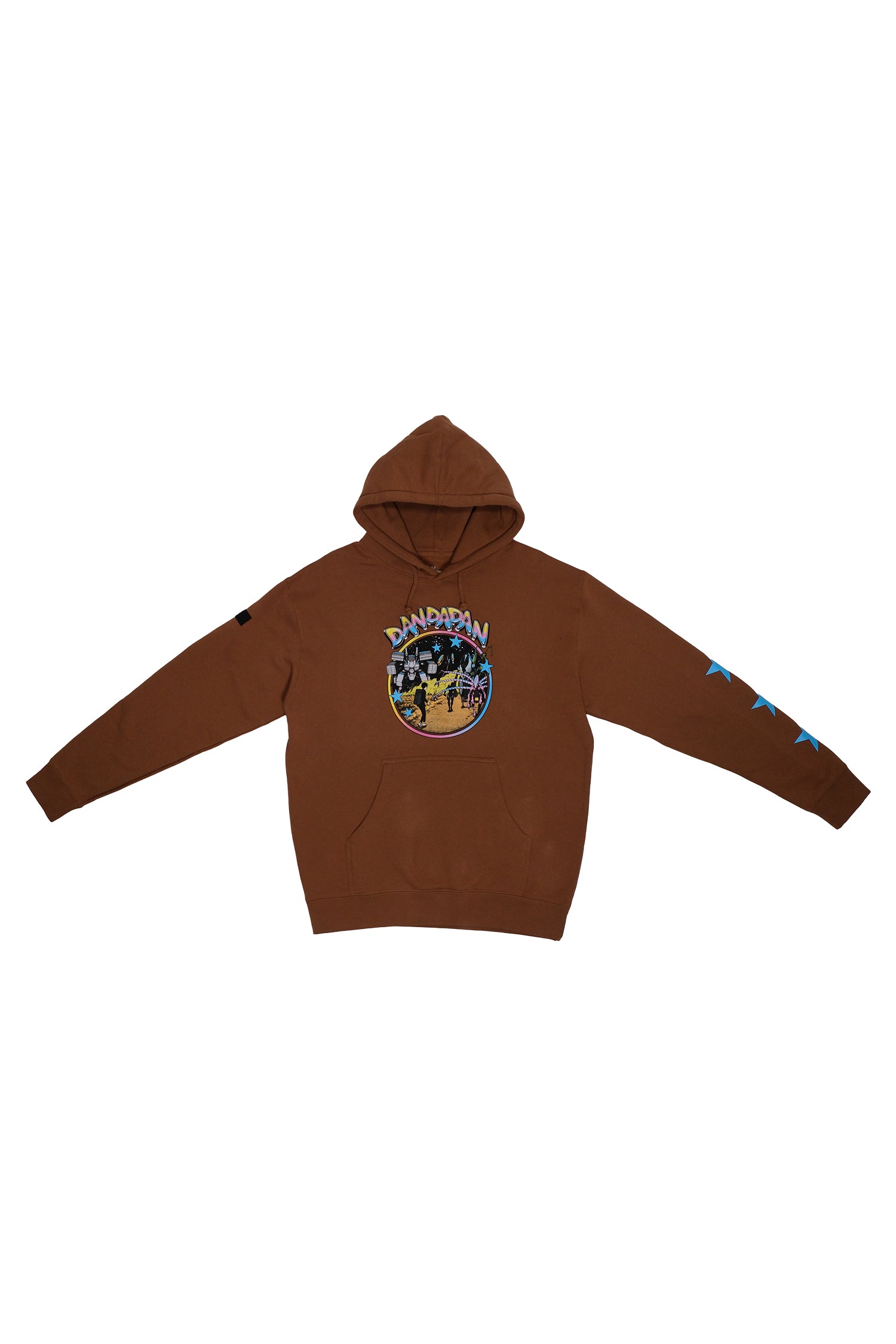 Retro Space Aliens Pullover Hoodie - Saddle Brown – Shonen