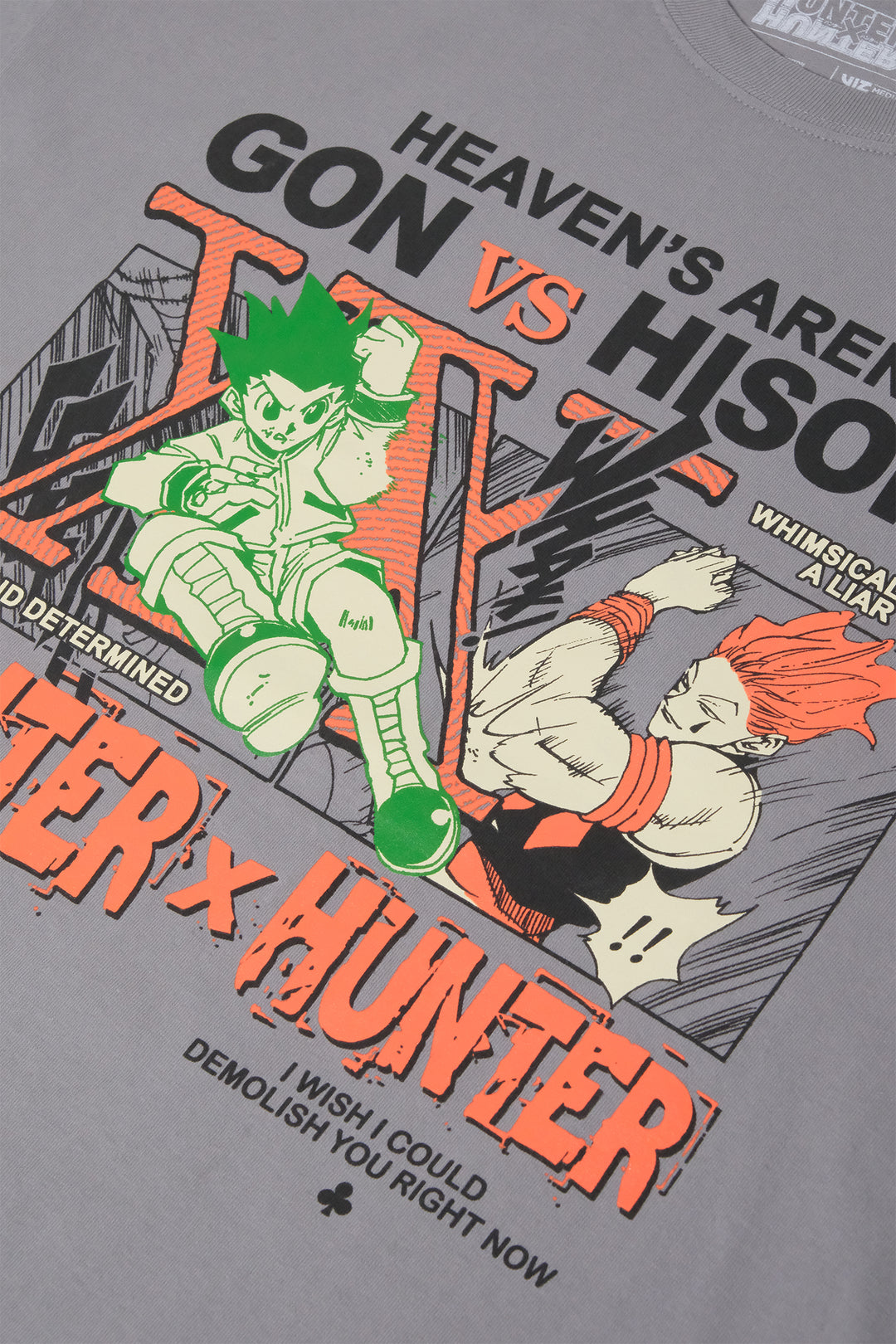 Hunter x Hunter Gon Vs. Hisoka Tee - Medium Grey
