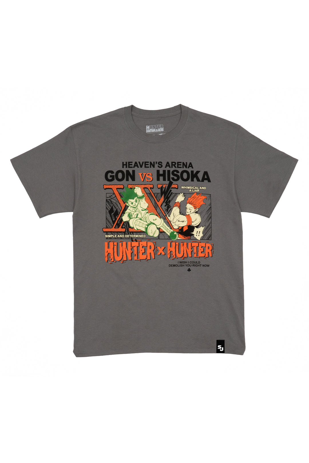 Hunter x Hunter Gon Vs. Hisoka Tee - Medium Grey