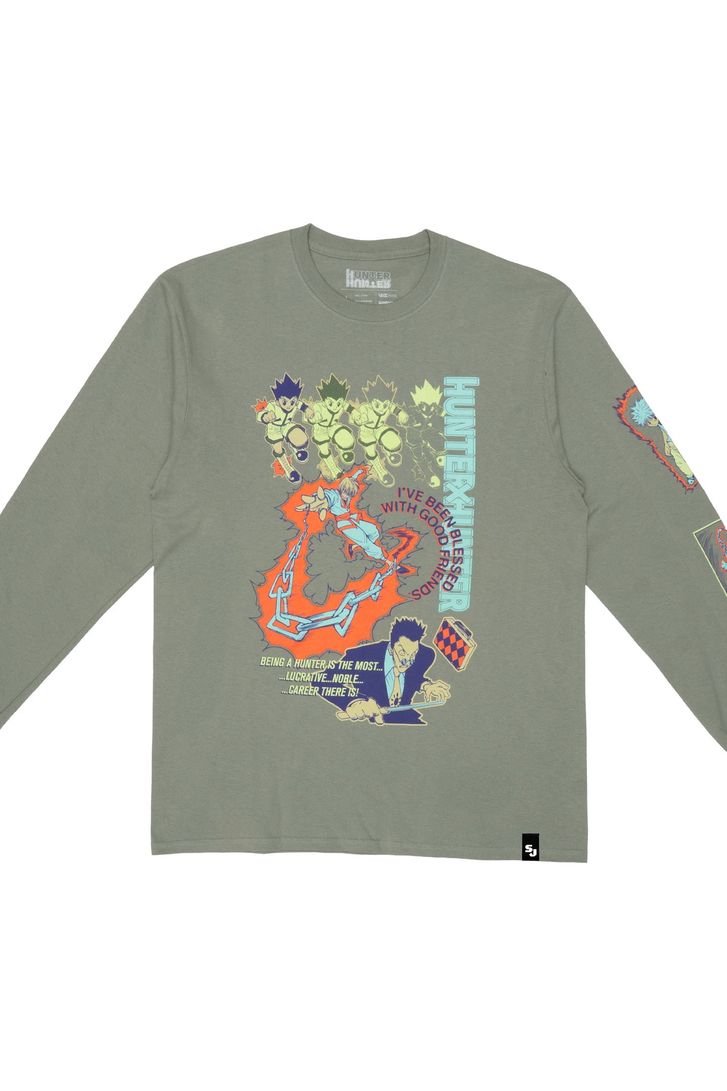 Hunter x Hunter Rookie Hunters LS Tee - Stonewash Green – Shonen