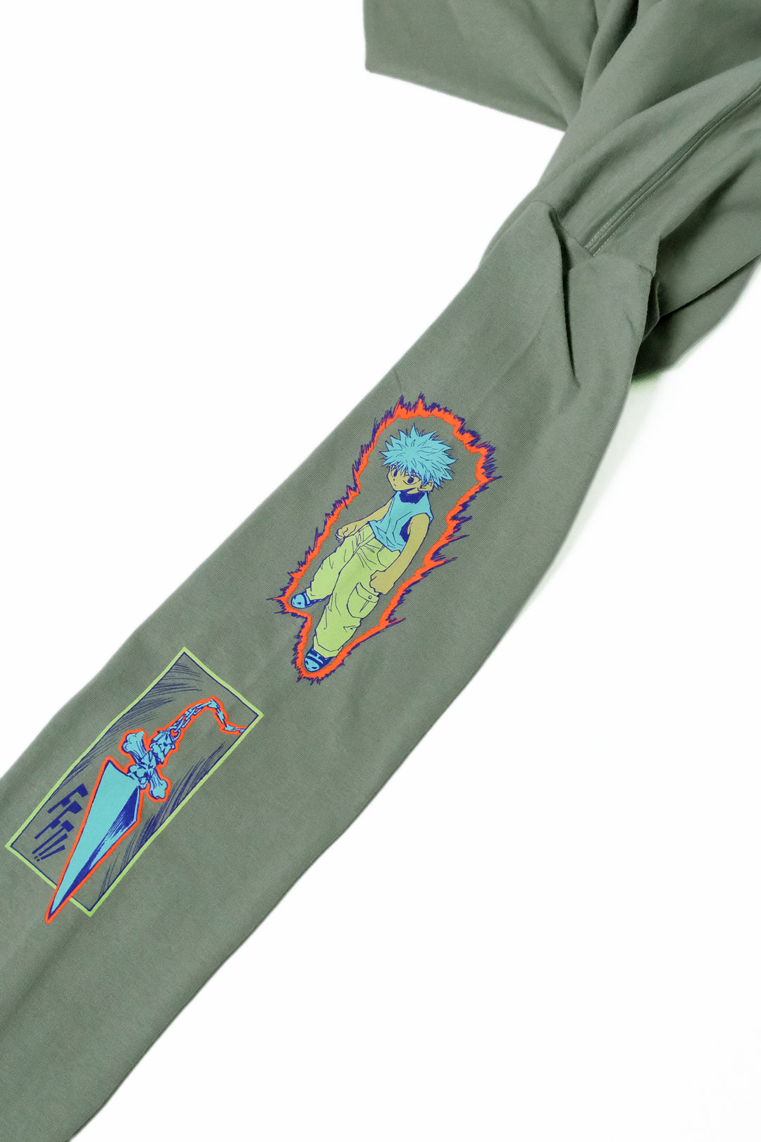 Hunter x Hunter Rookie Hunters LS Tee - Stonewash Green