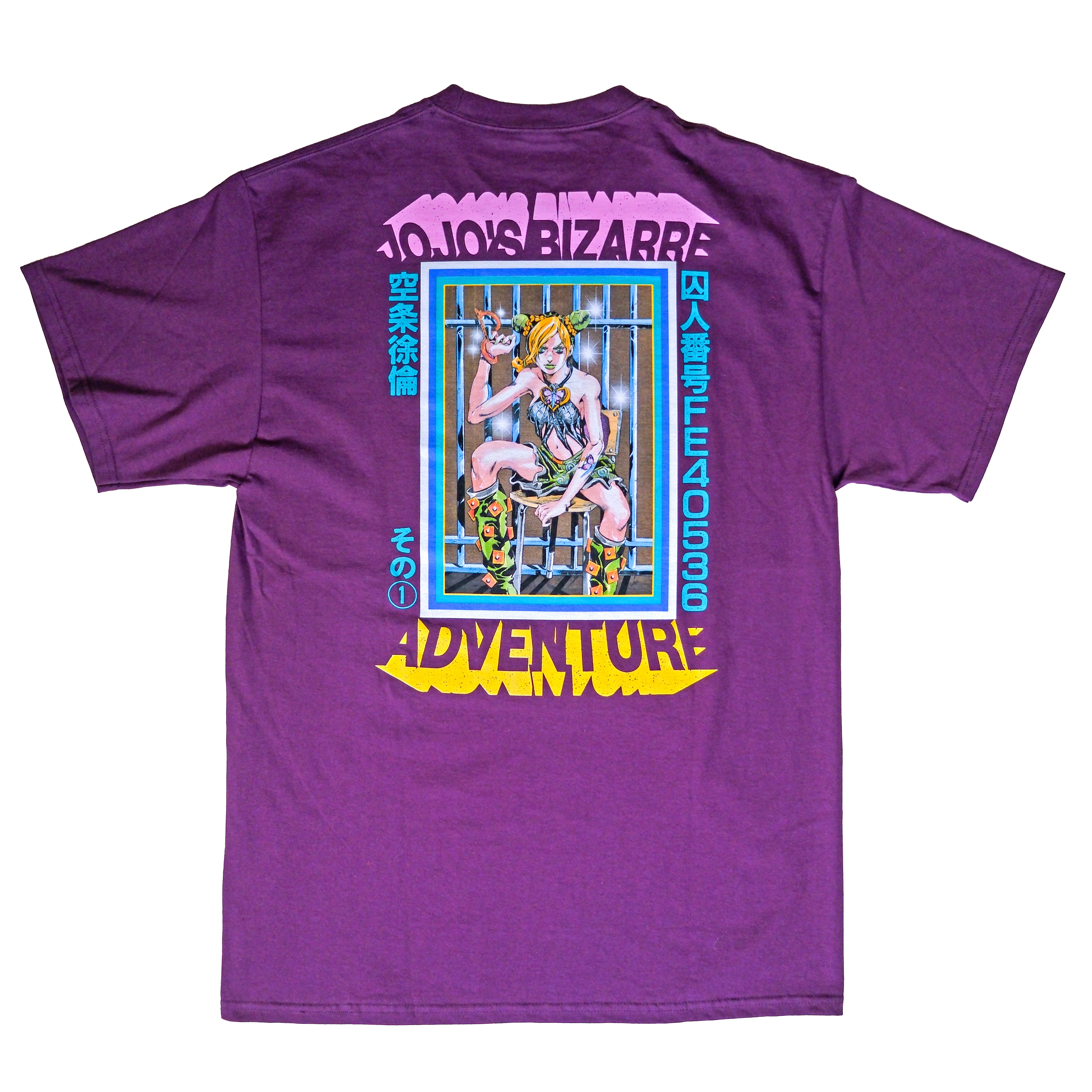 【B1】JOJO Stone Ocean ジョリーンキャラクタープリント Tee Jolyne Cujoh JoJo's Bizarre Adventure T-Shirt JJBA Stone