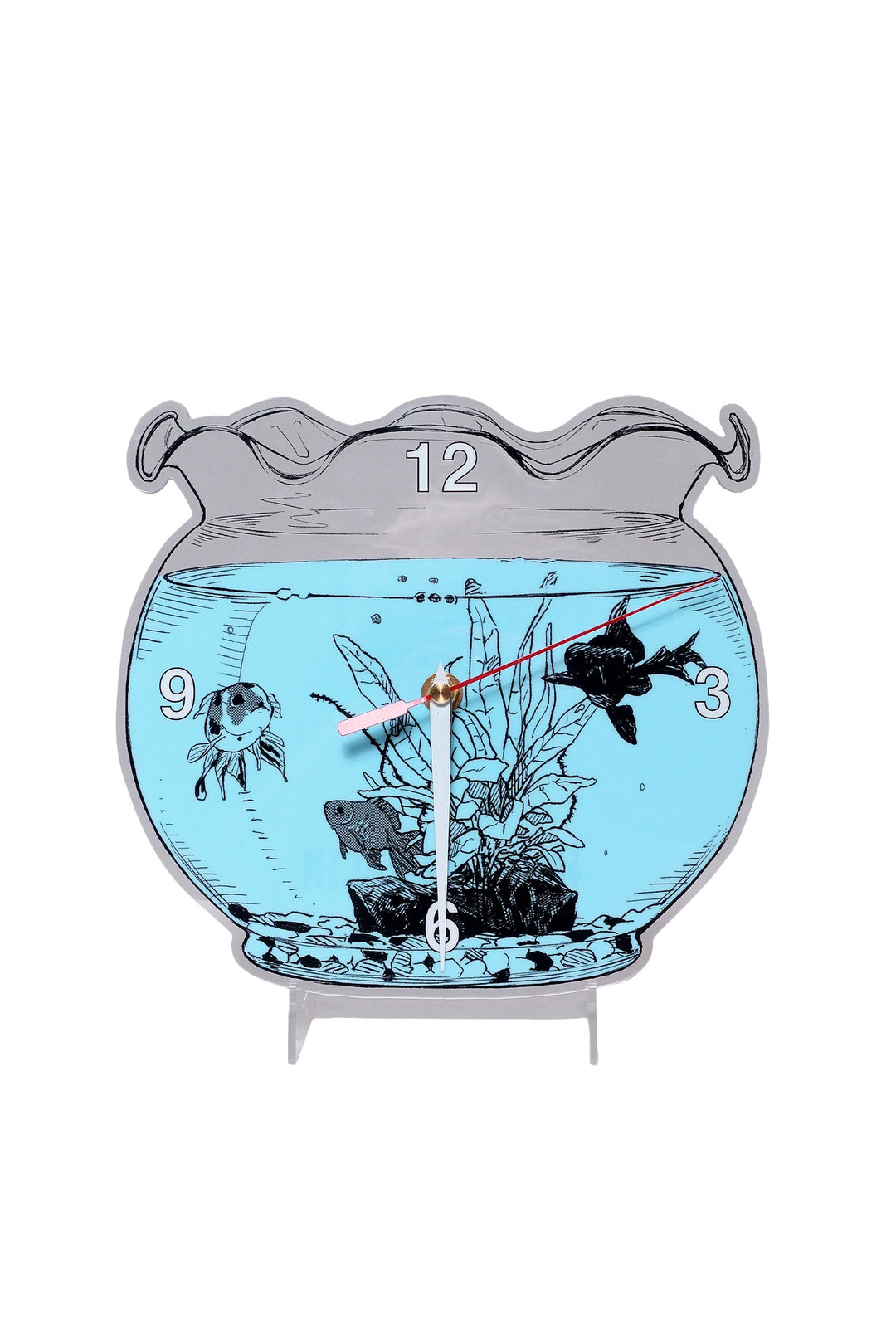 Kagurabachi Fish Bowl Acrylic Clock