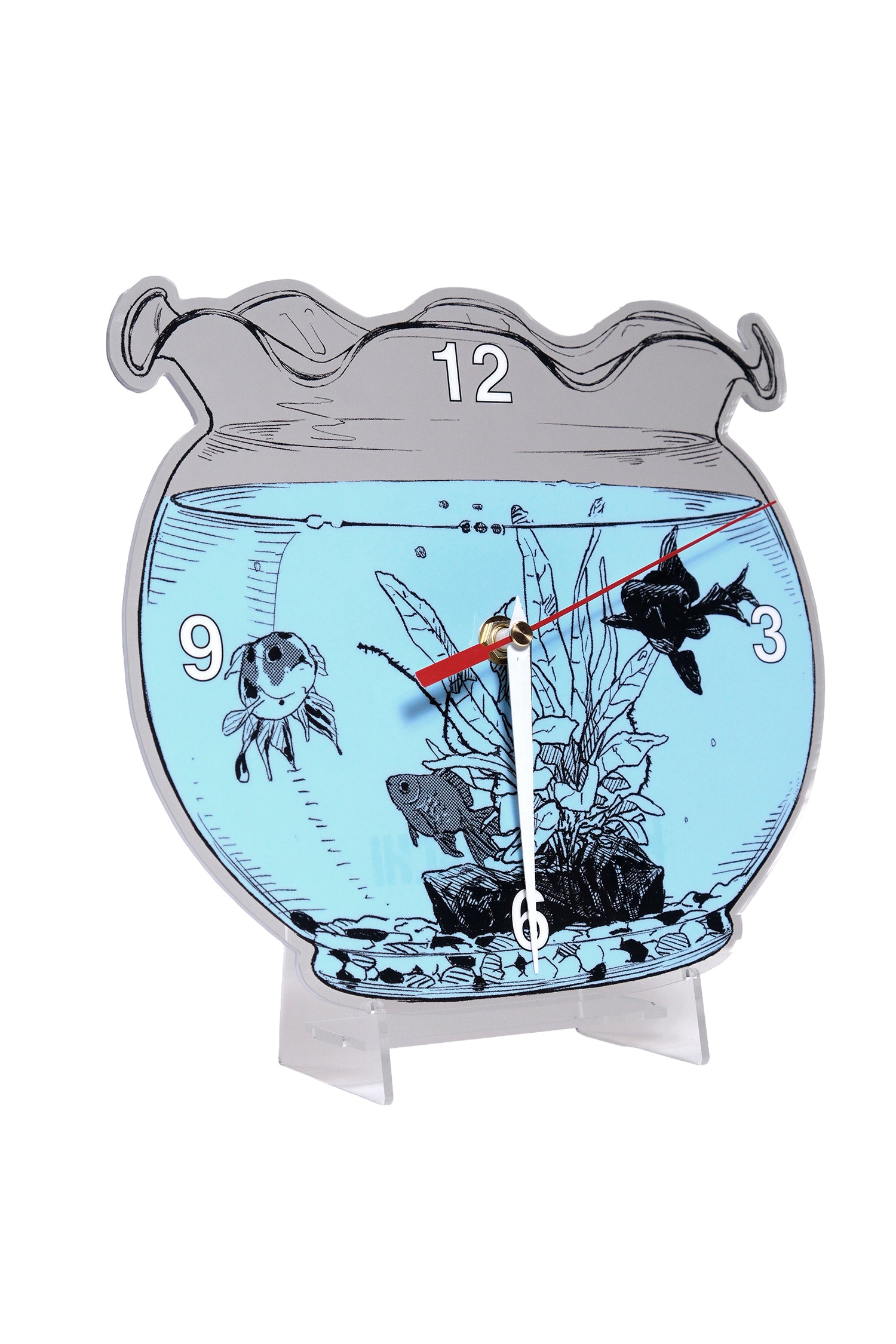 【金魚時計】フィッシュボウルクロック（Fishbowl Clock）カラクリ時計 SJ_Kagurabachi_AcrylicStand_2.