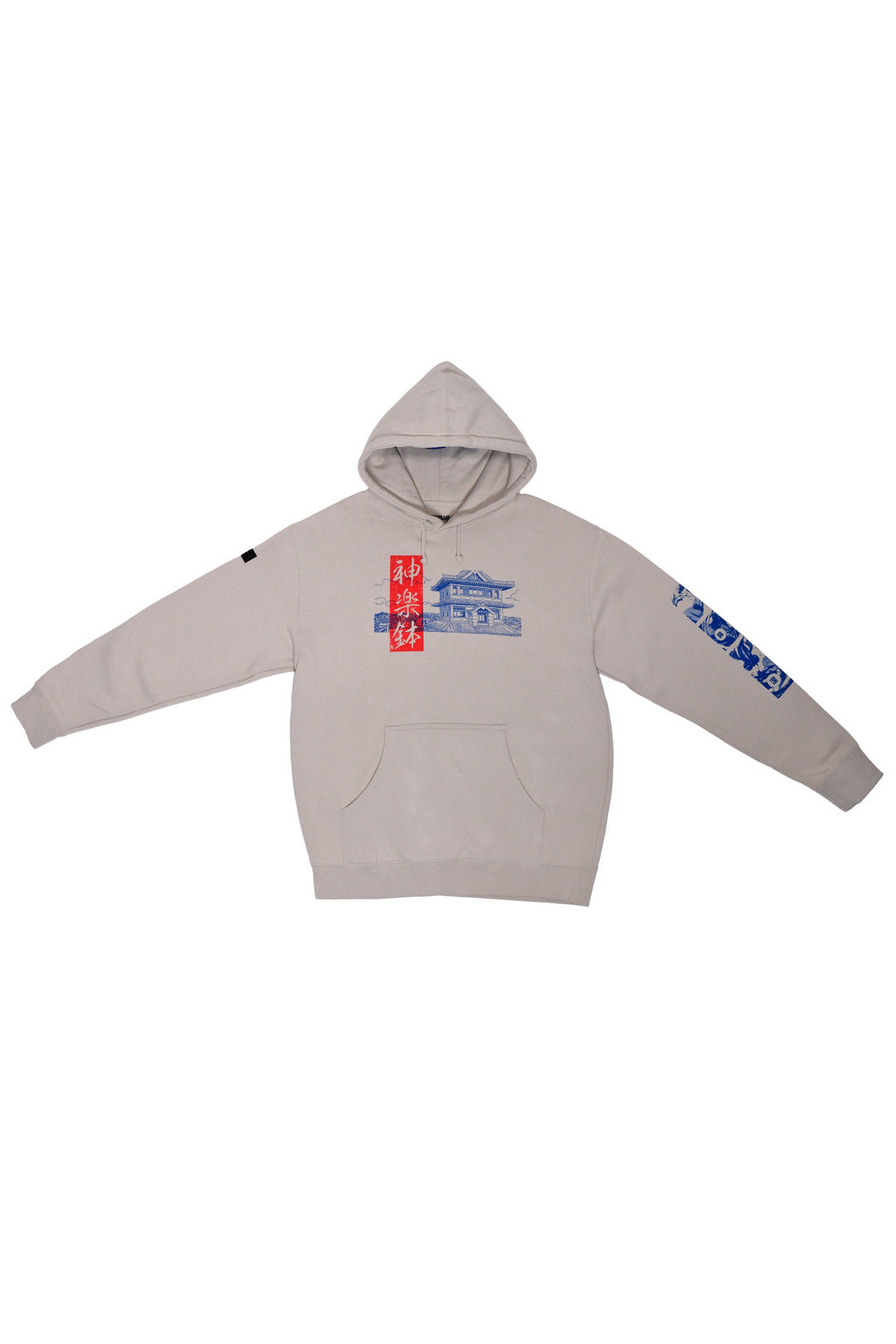 Kagurabachi Enten Nishiki Kuro Pullover Hoodie - Bone