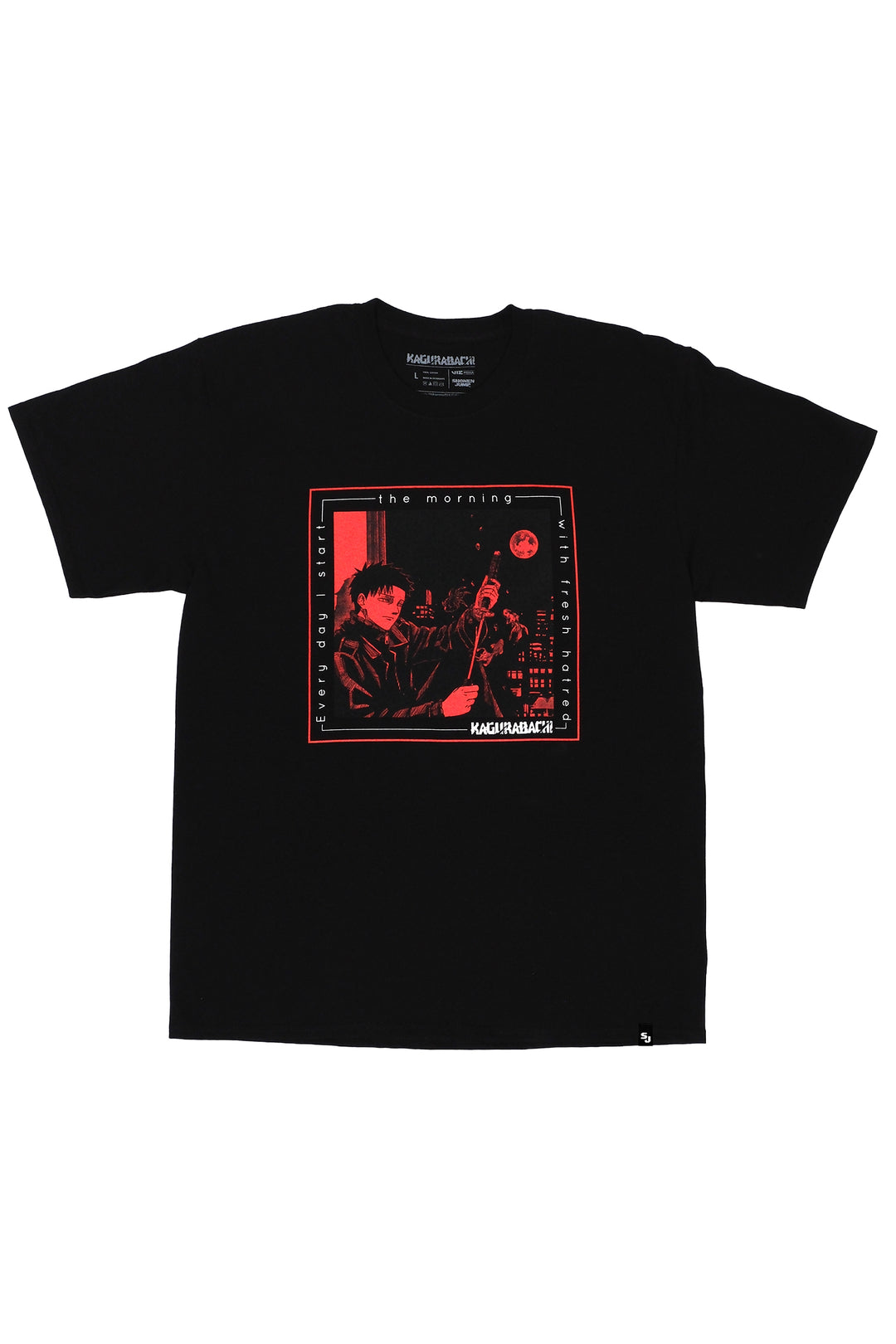 Kagurabachi Hatred for Breakfast Tee - Black