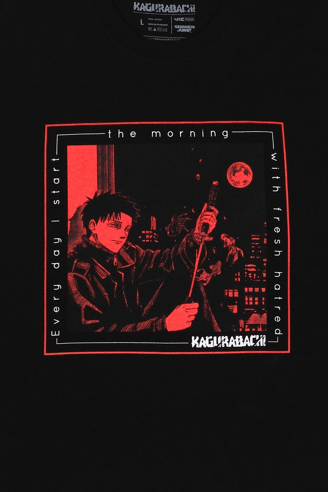 Kagurabachi Hatred for Breakfast Tee - Black