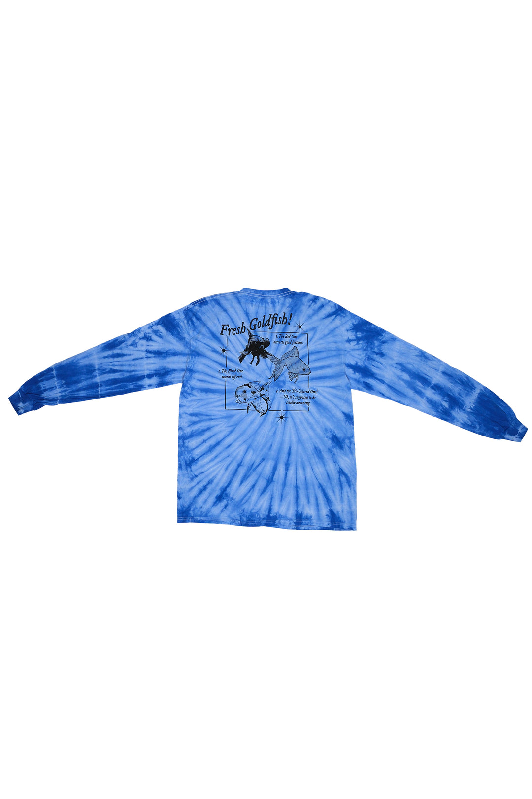 Kagurabachi Goldfish Tie-Dye LS Tee - Blue Tie-Dye
